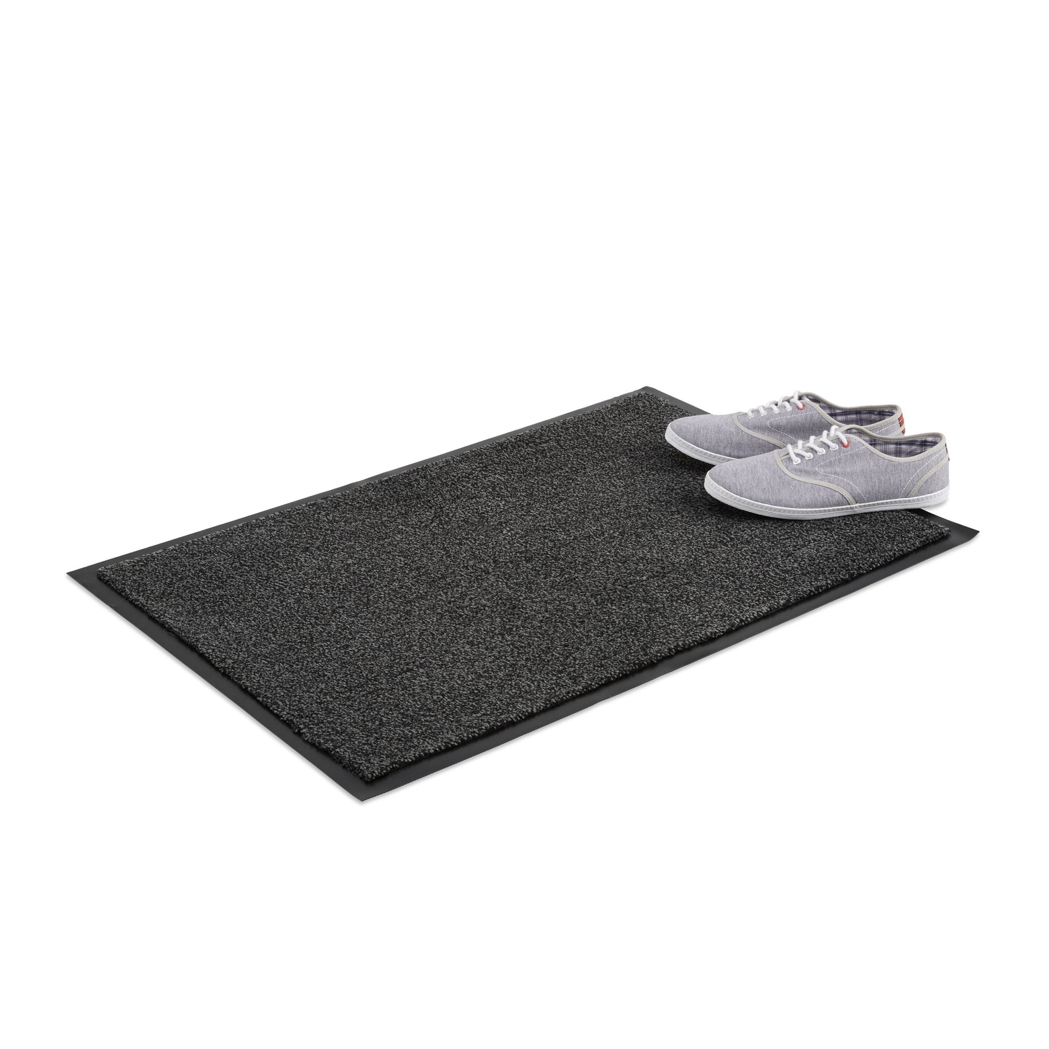 Schmutzfangmatte grau Anthrazit-Schwarz von Relaxdays
