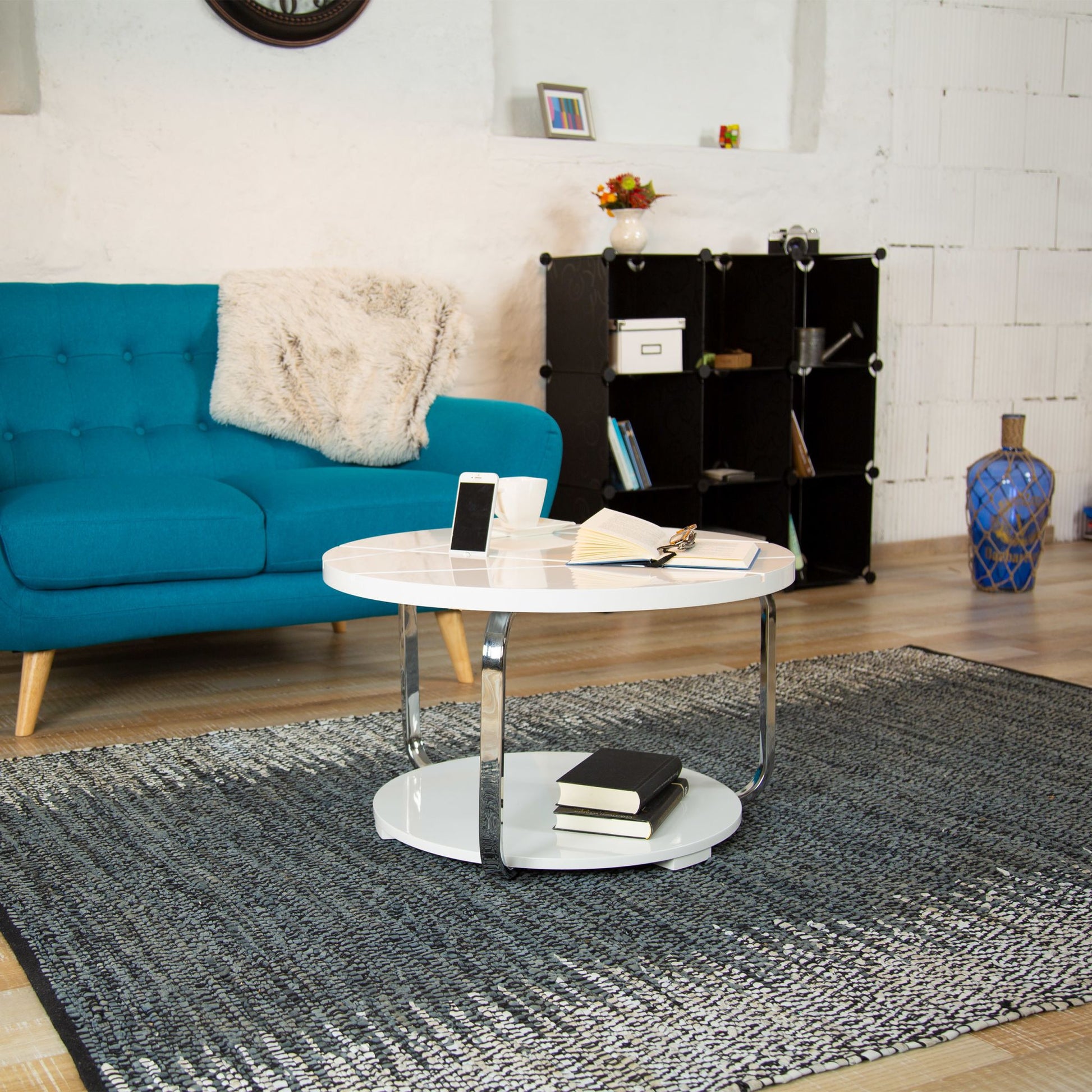 Regalsystem 9 Fächer Weiss von Relaxdays