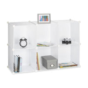 Regalsystem 6 Fächer Weiss von Relaxdays