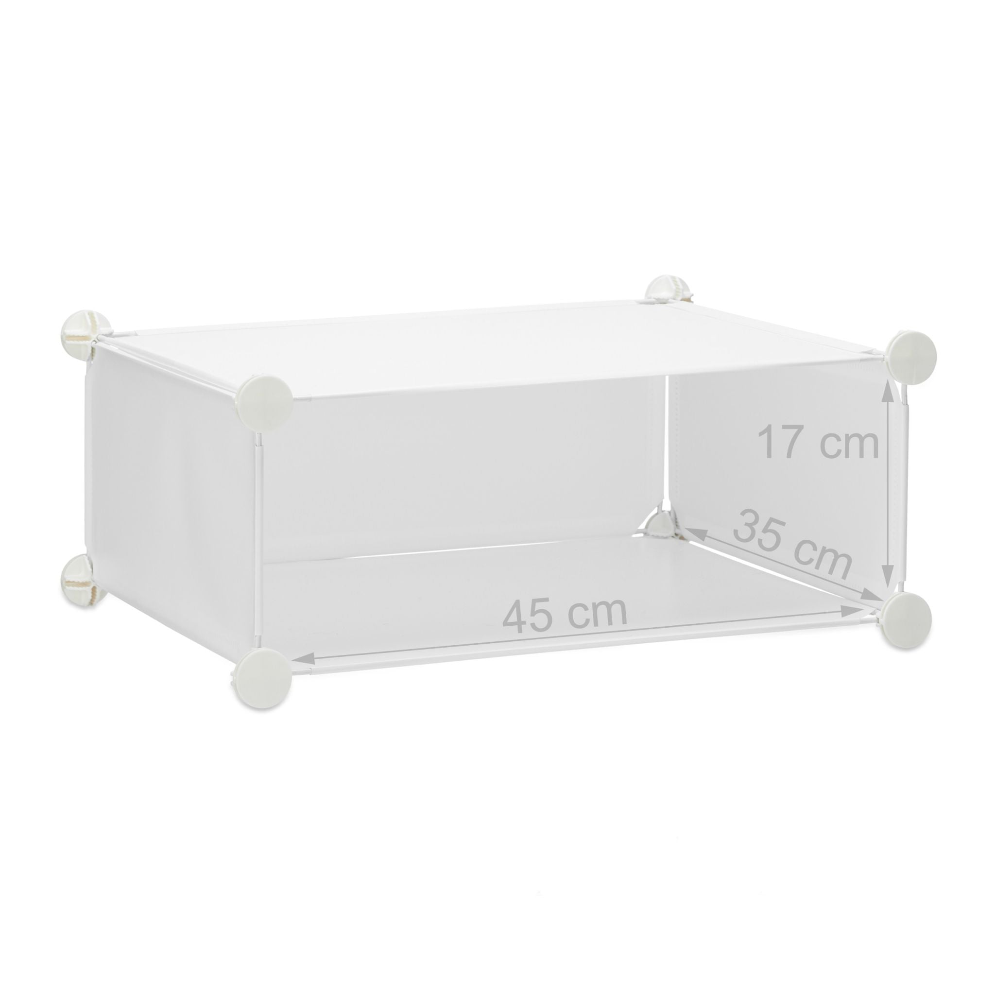 Schuhschrank mit 6 Fächern Weiss von Relaxdays
