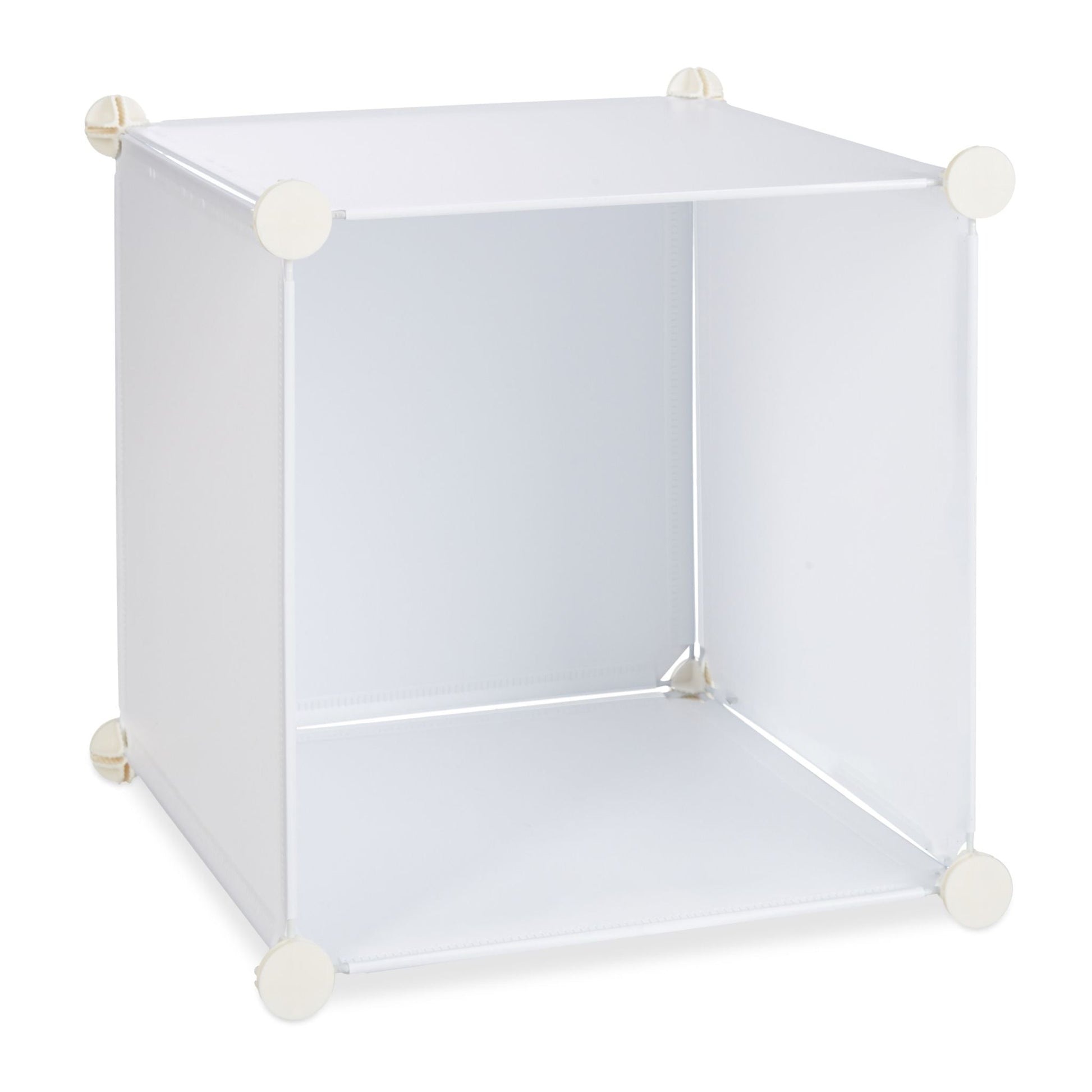 Regalsystem Kleiderschrank 11 Fächer Weiss von Relaxdays