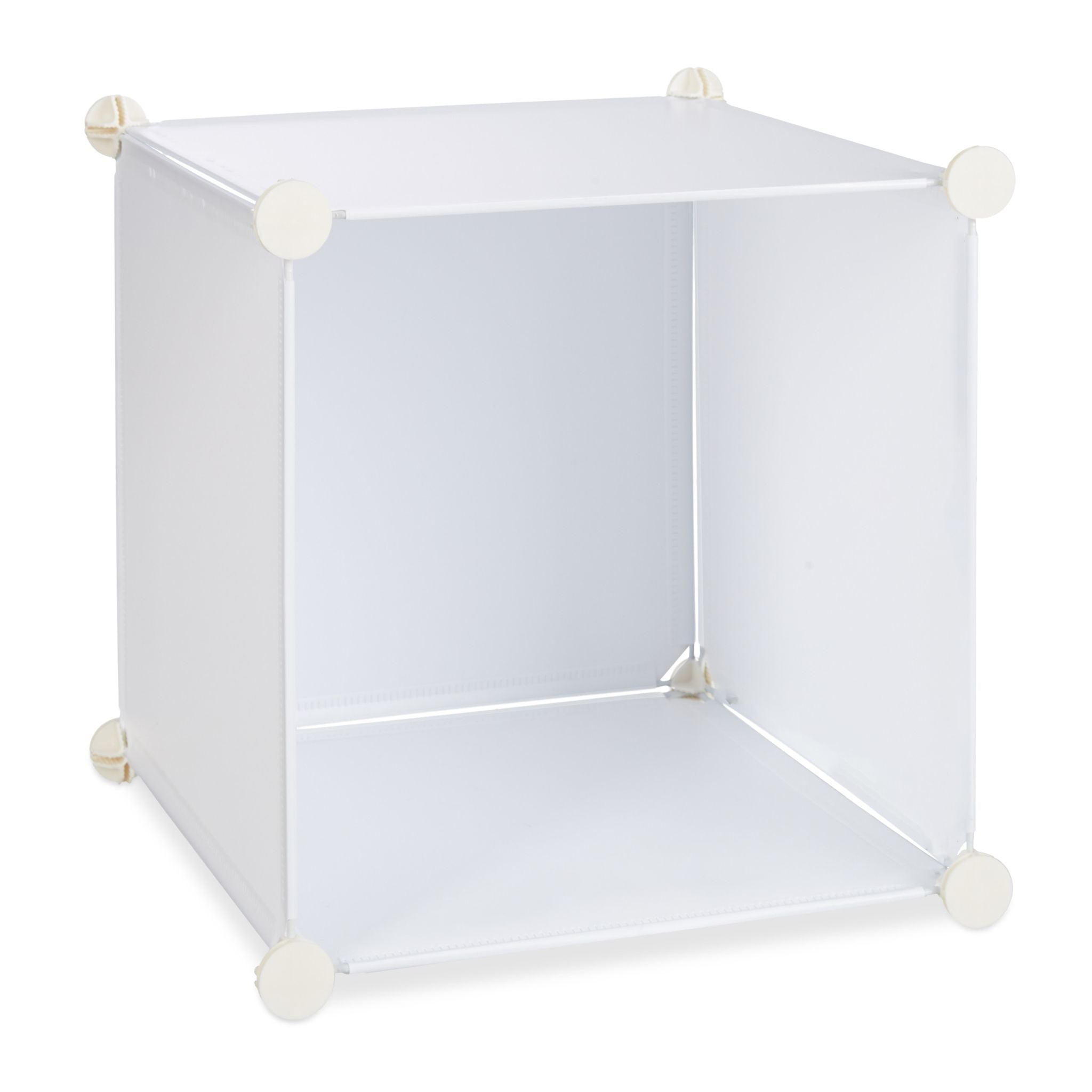 Regalsystem Kleiderschrank 11 Fächer Weiss von Relaxdays