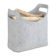 Kaminholztasche Filz Grau von Relaxdays