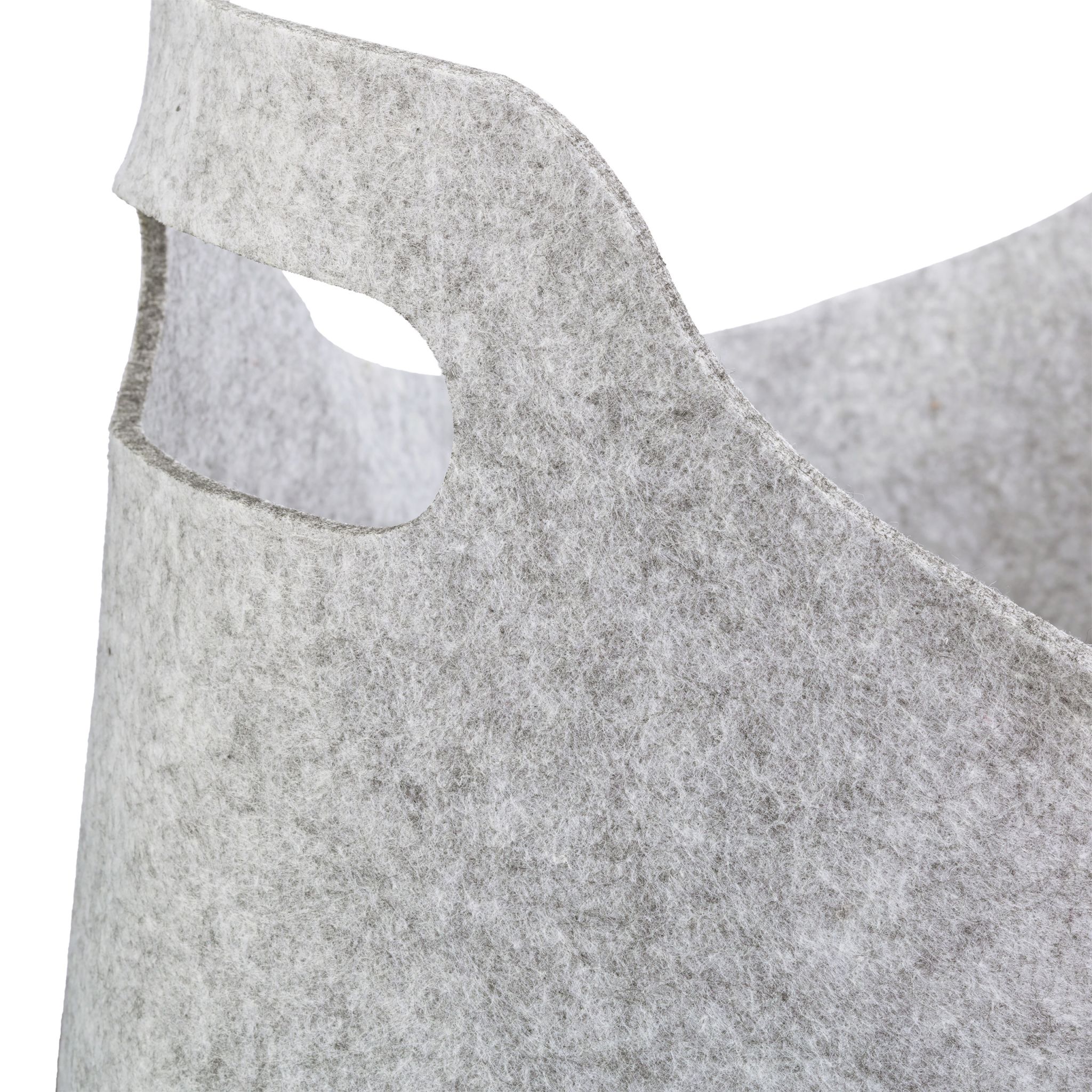 Kaminholztasche Filz Grau von Relaxdays