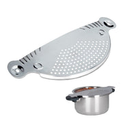 Abgiesshilfe Edelstahl Silber von Relaxdays
