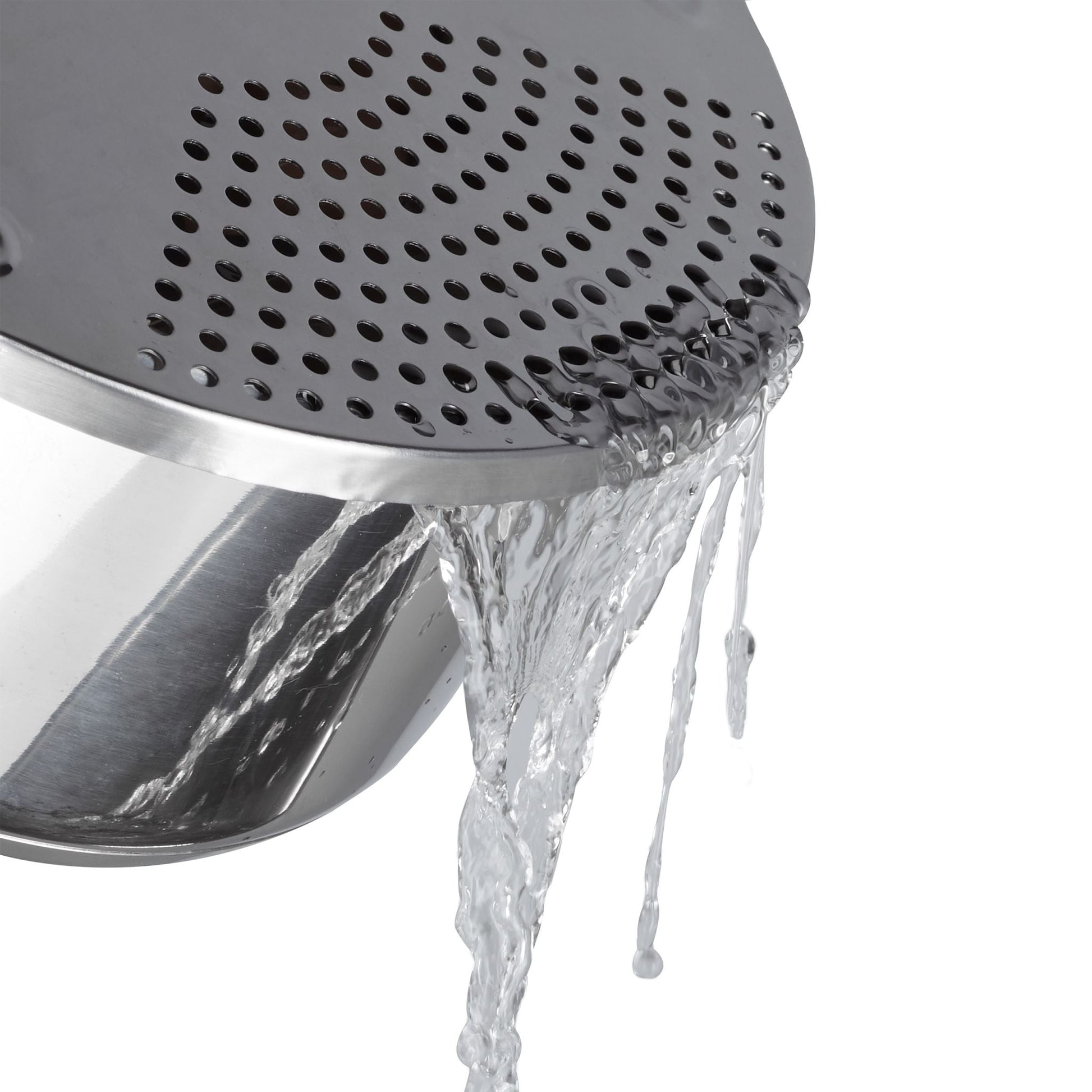 Abgiesshilfe Edelstahl Silber von Relaxdays