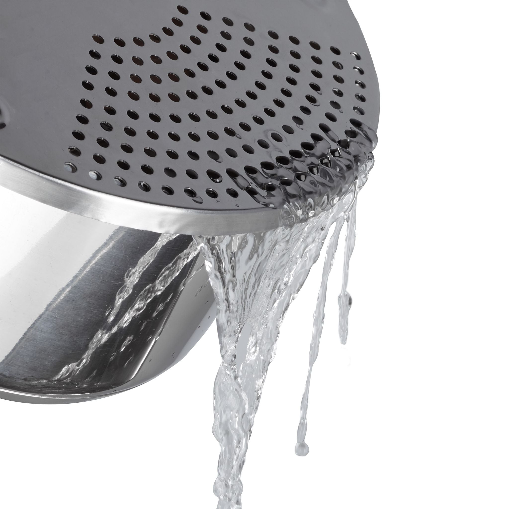 Abgiesshilfe Edelstahl Silber von Relaxdays