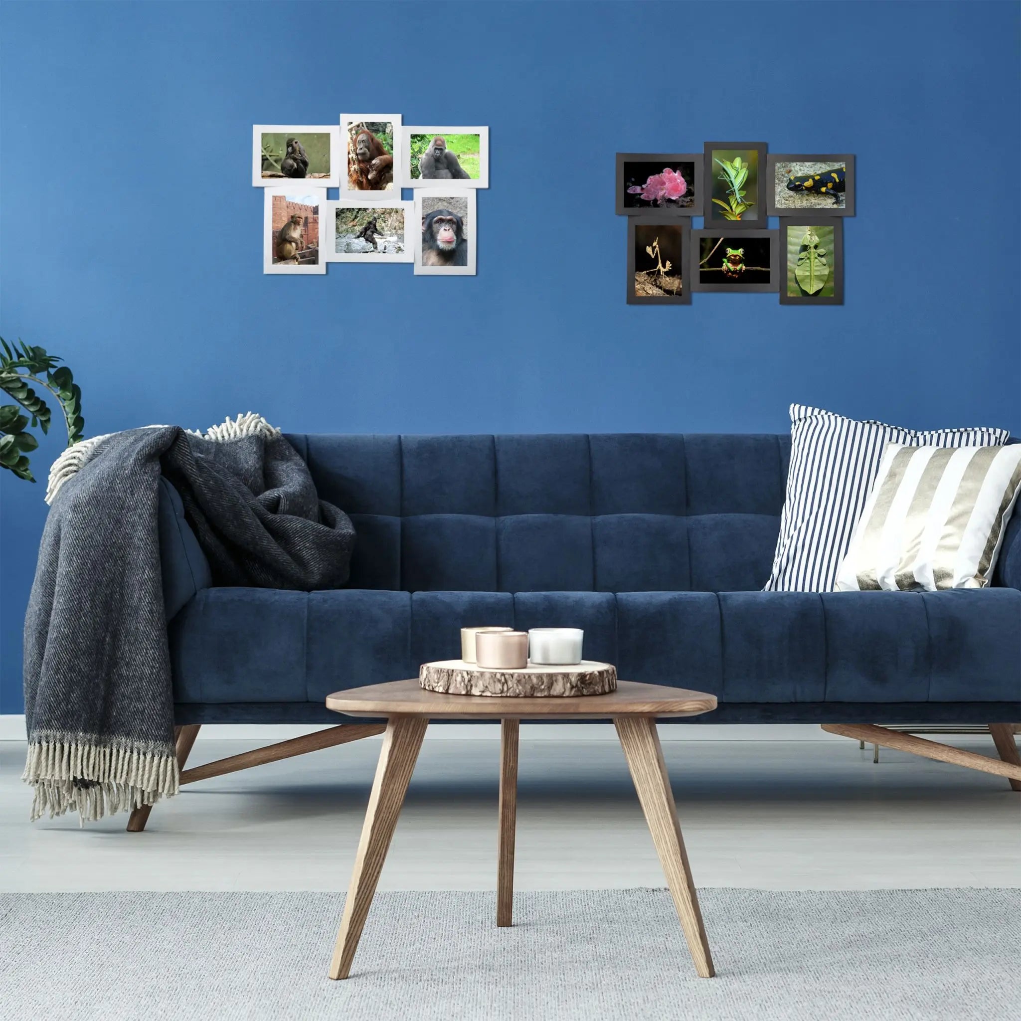 Bilderrahmen für mehrere Fotos Weiss von Relaxdays