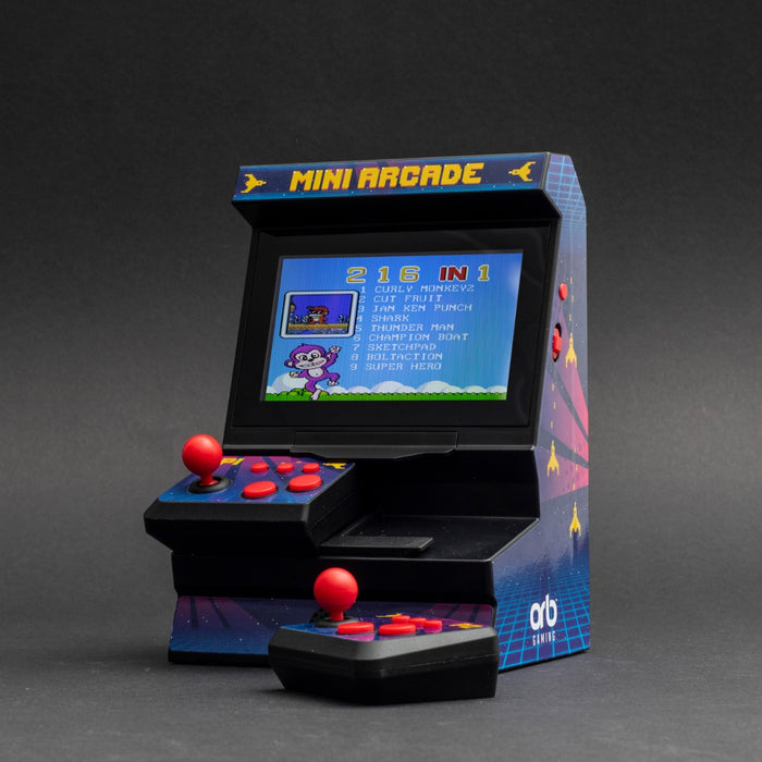 ORB - Mini Arcade Machine mit Dual-Controller - inkl. 300x 8-Bit Spielen von ORB Gaming