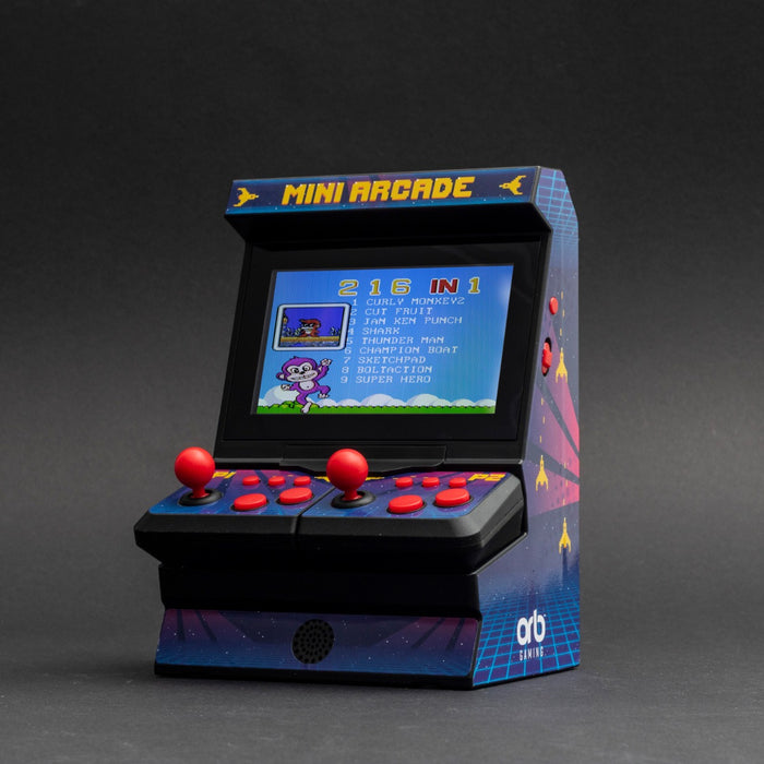 ORB - Mini Arcade Machine mit Dual-Controller - inkl. 300x 8-Bit Spielen von ORB Gaming