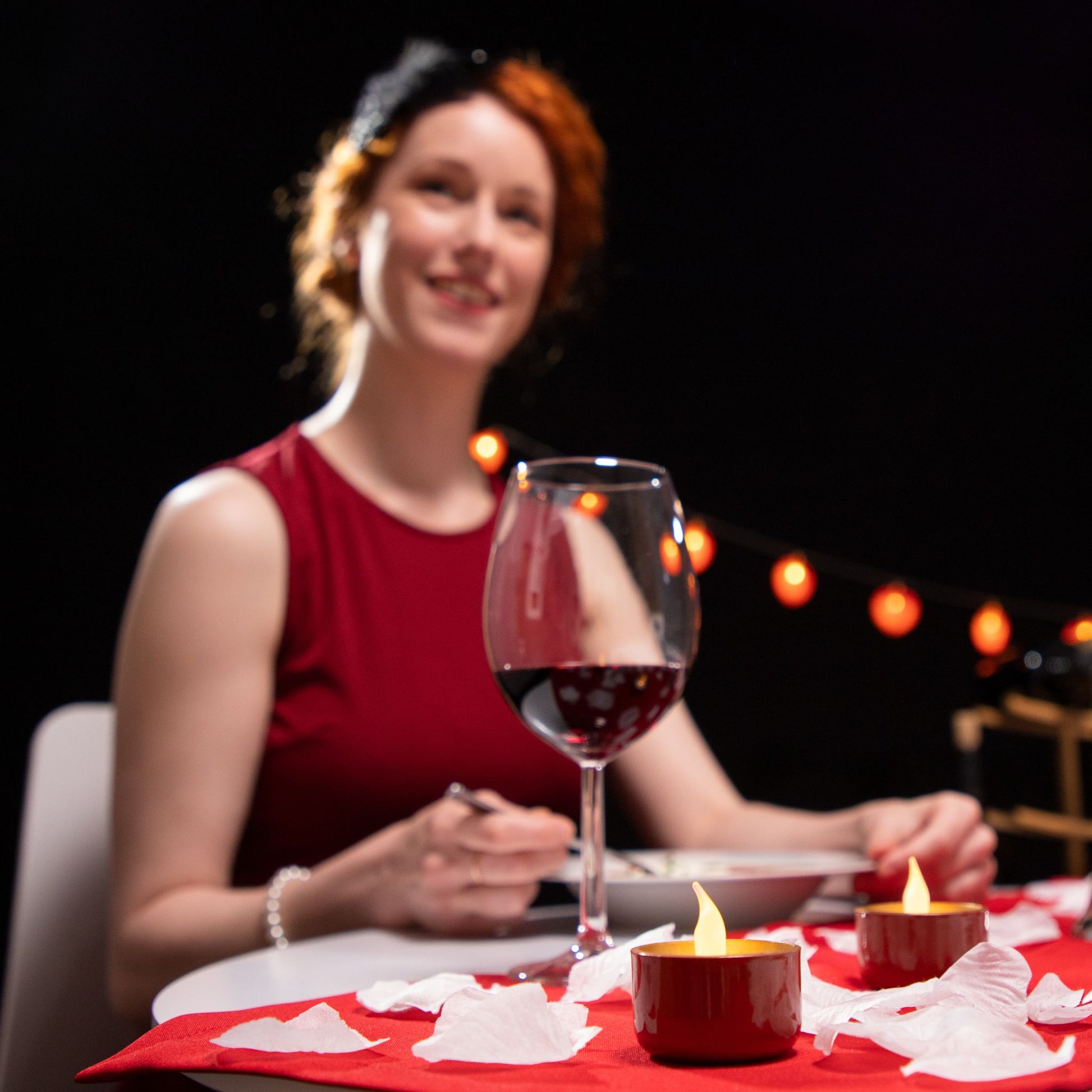 LED-Teelicht 2er-Set Weiss von Relaxdays