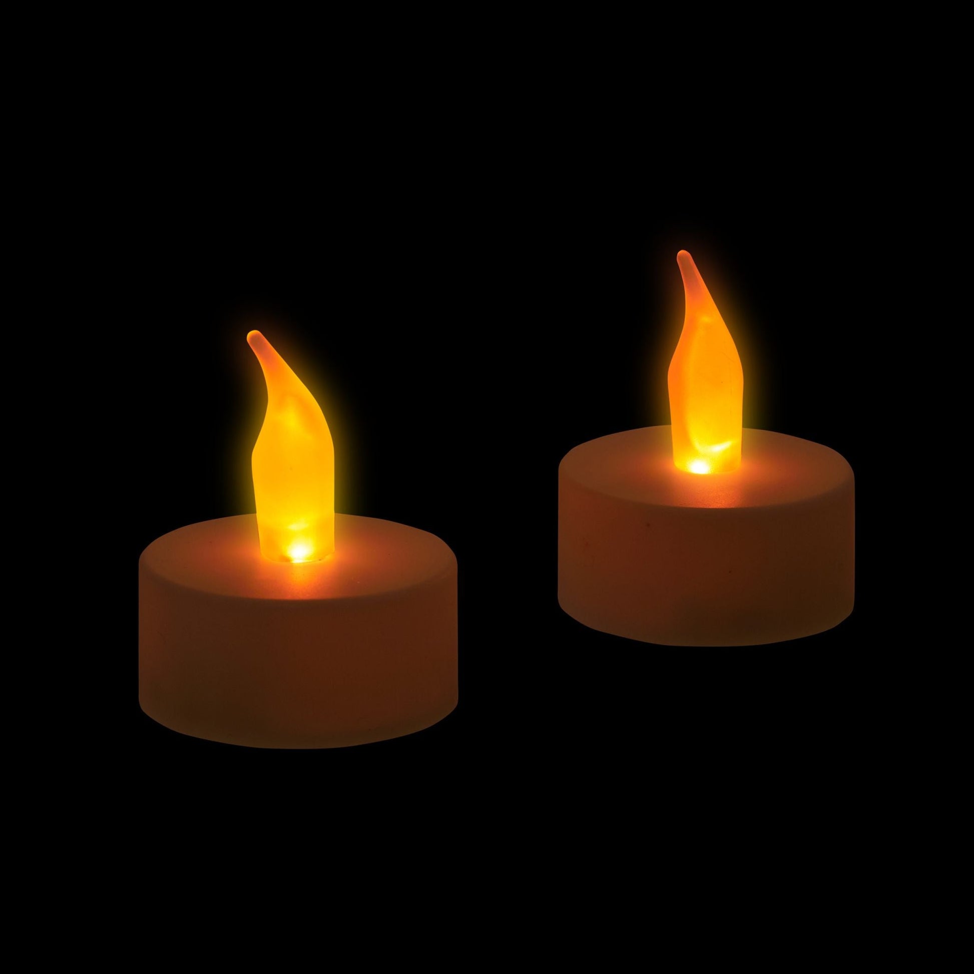 LED-Teelicht 2er-Set Weiss von Relaxdays