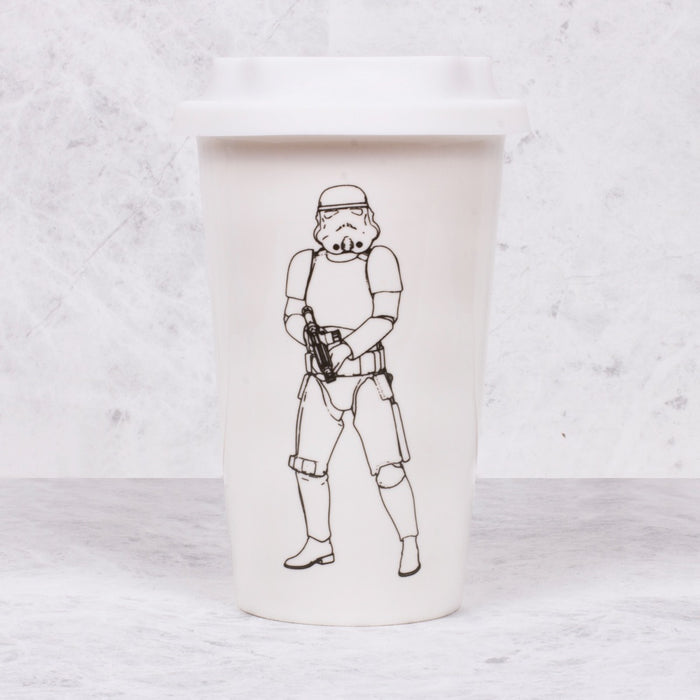 Original Stormtrooper - Keramikbecher mit Silikondeckel (weiss) von Original Stormtrooper