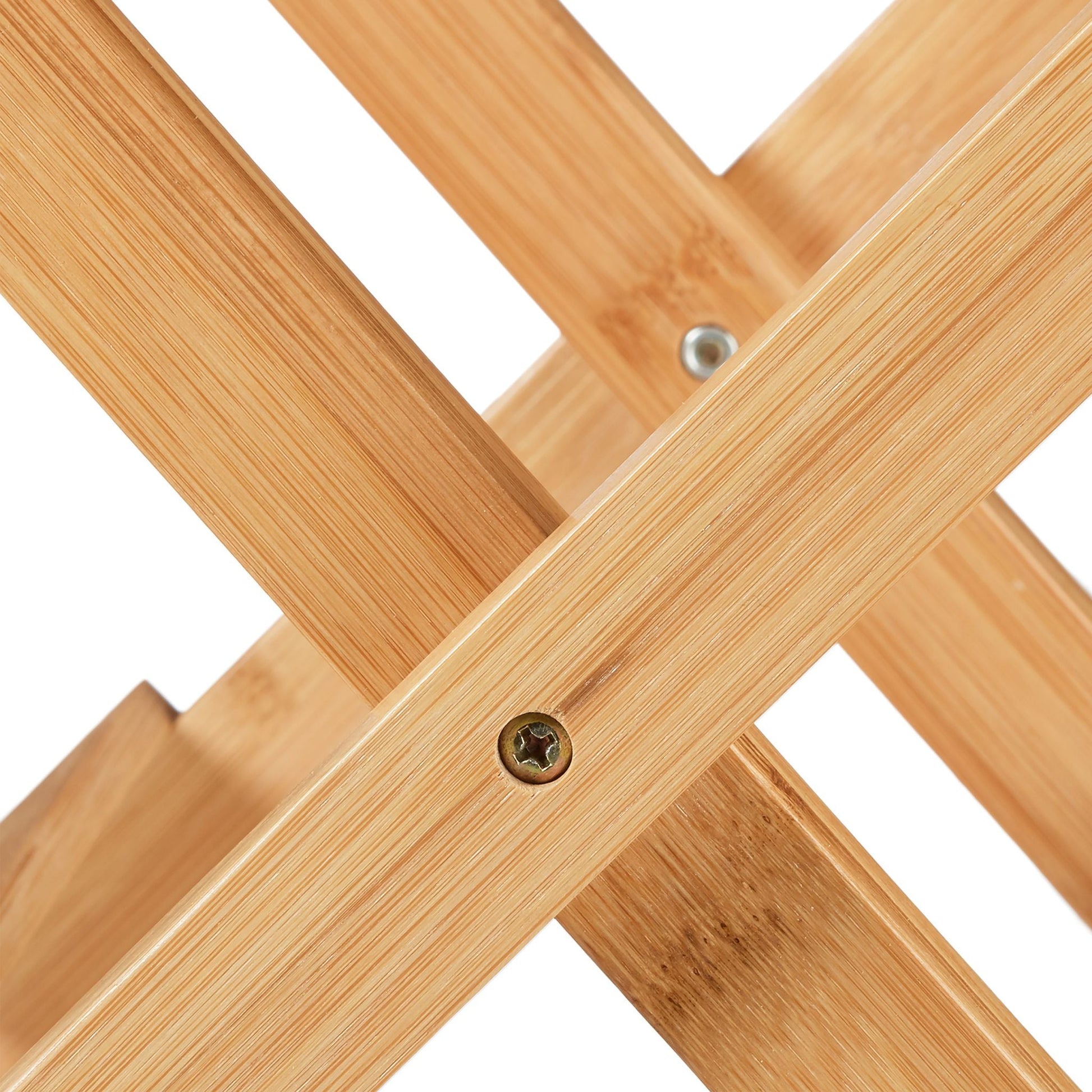Hocker zum Klappen Bambus Hellbraun von Relaxdays