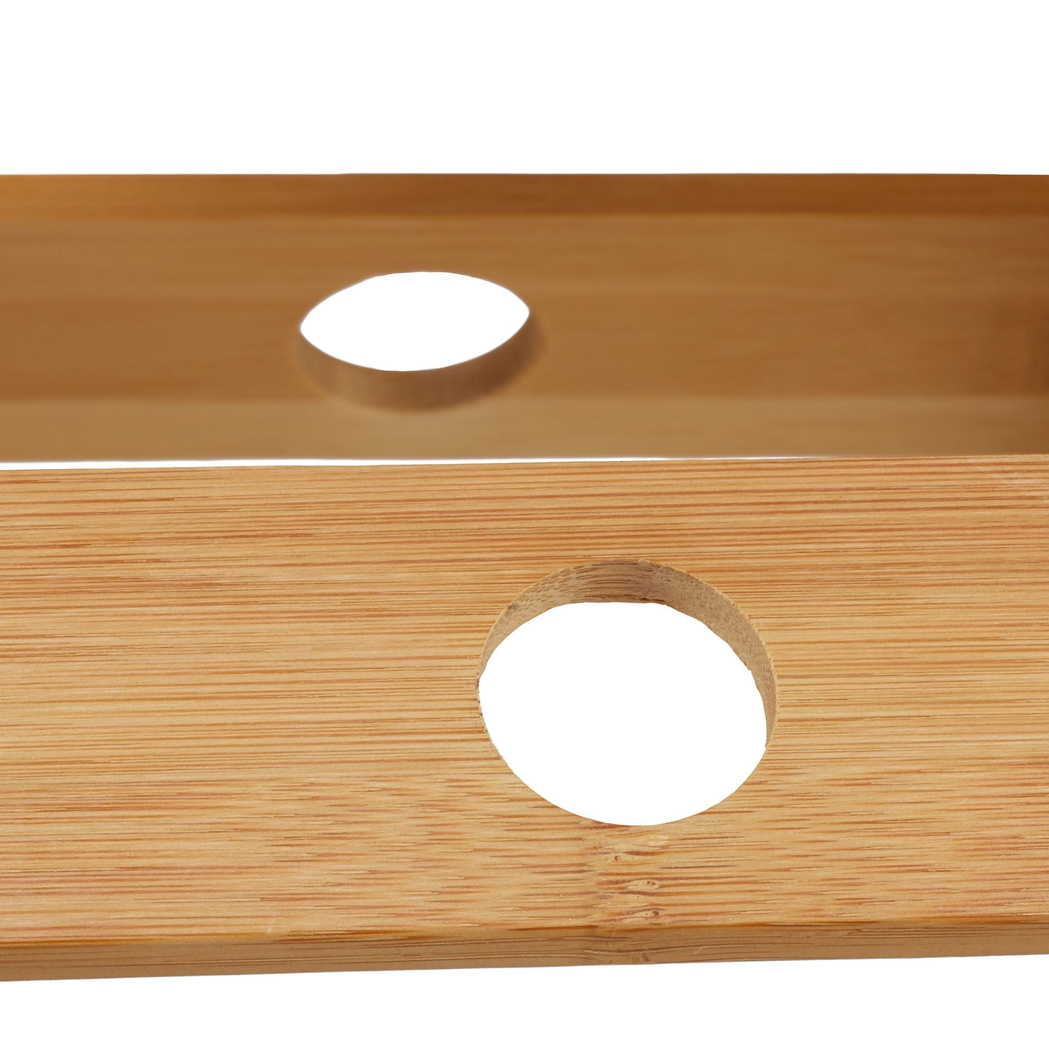 Hocker zum Klappen Bambus Hellbraun von Relaxdays