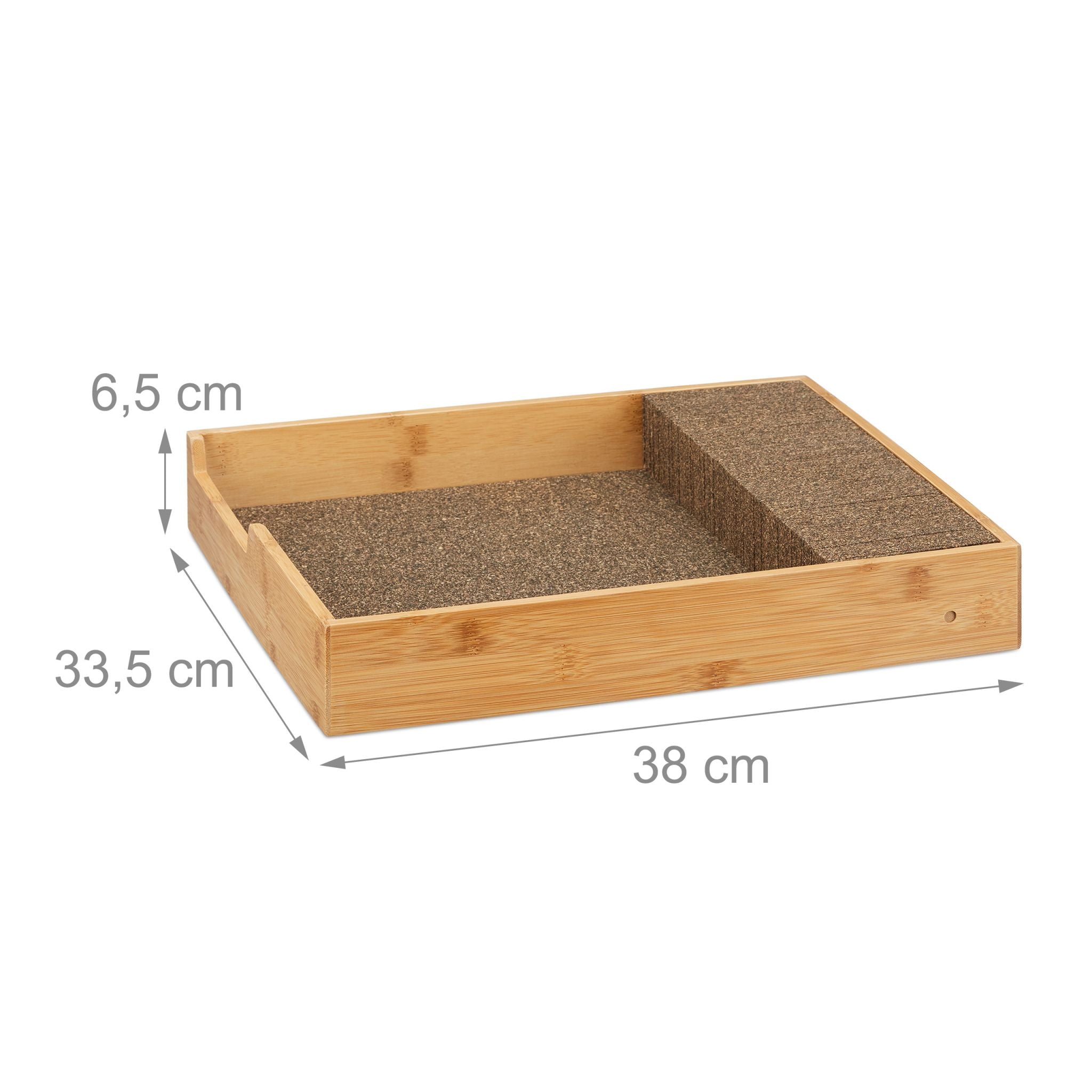Messerhalter Bambus Braun-Hellbraun von Relaxdays