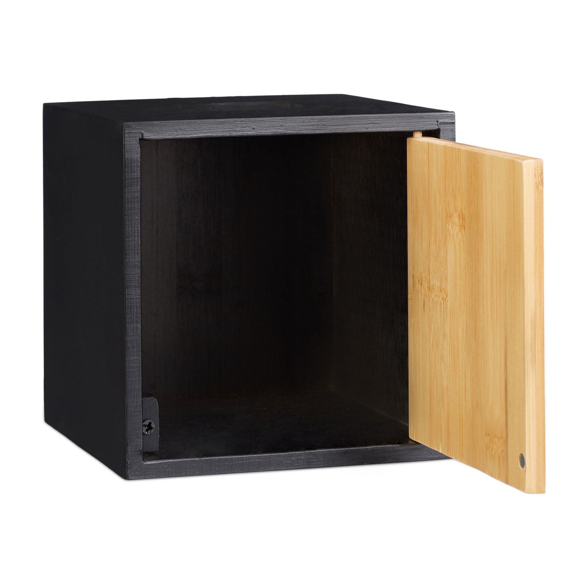 Kosmetiktücherbox schwarz Hellbraun-Schwarz von Relaxdays