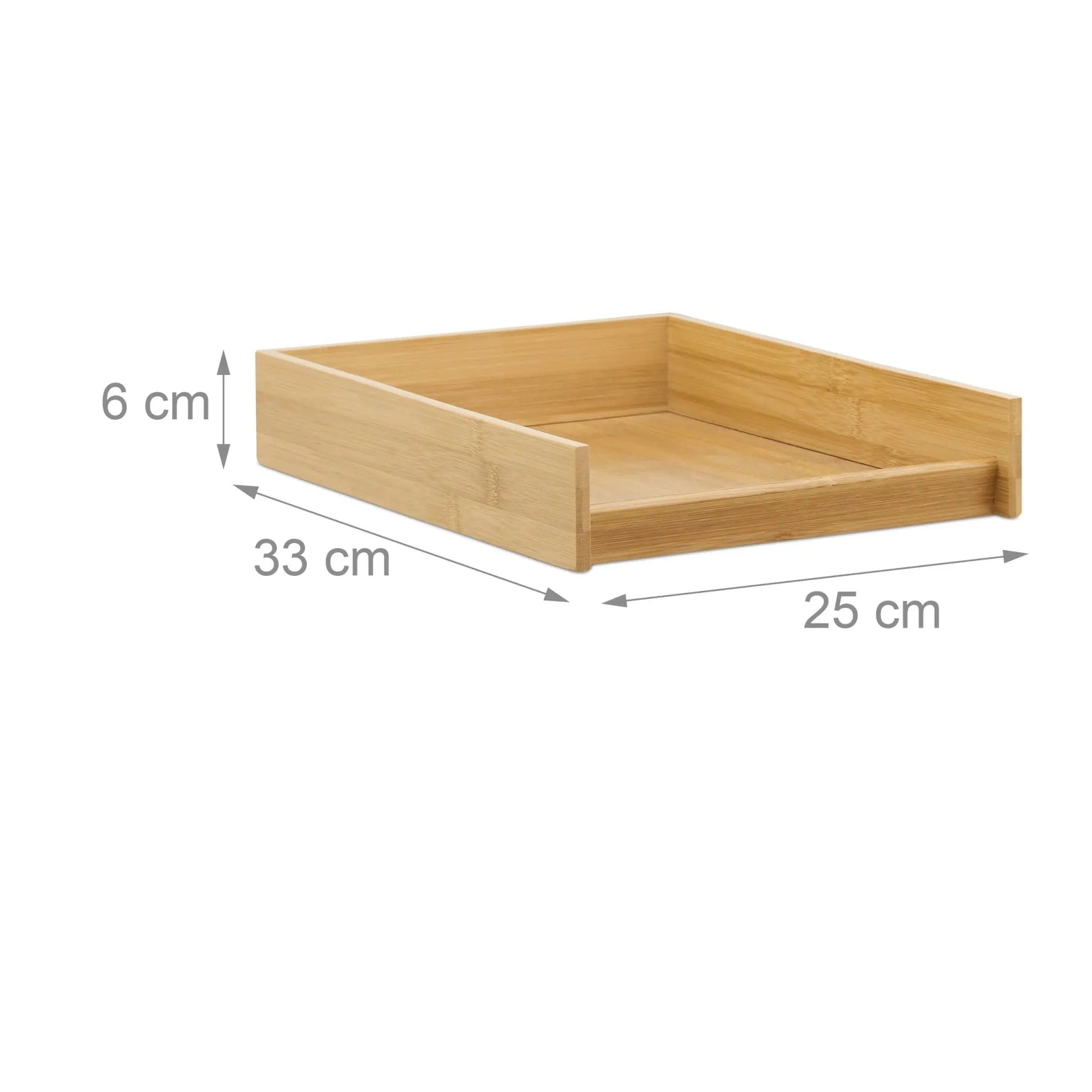 Dokumentenablage Holz Hellbraun von Relaxdays