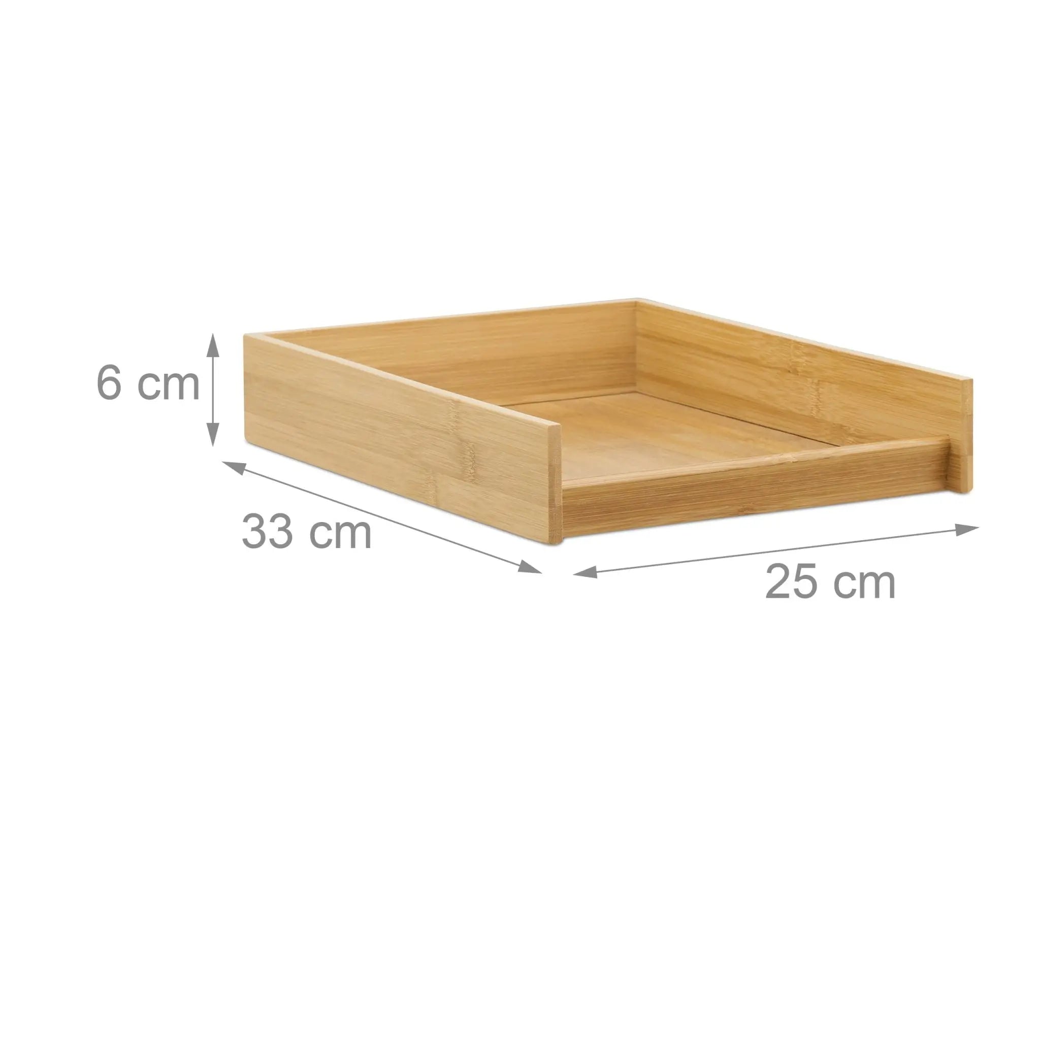 Dokumentenablage Holz Hellbraun von Relaxdays