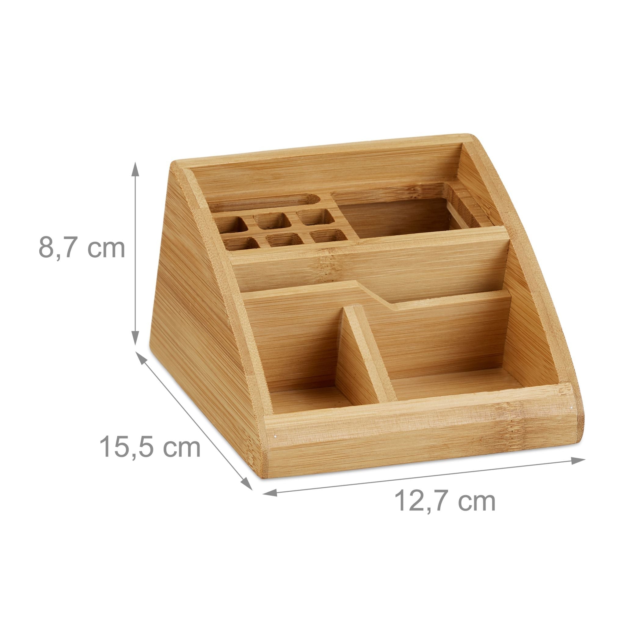 Schreibtisch Organizer Bambus Hellbraun von Relaxdays