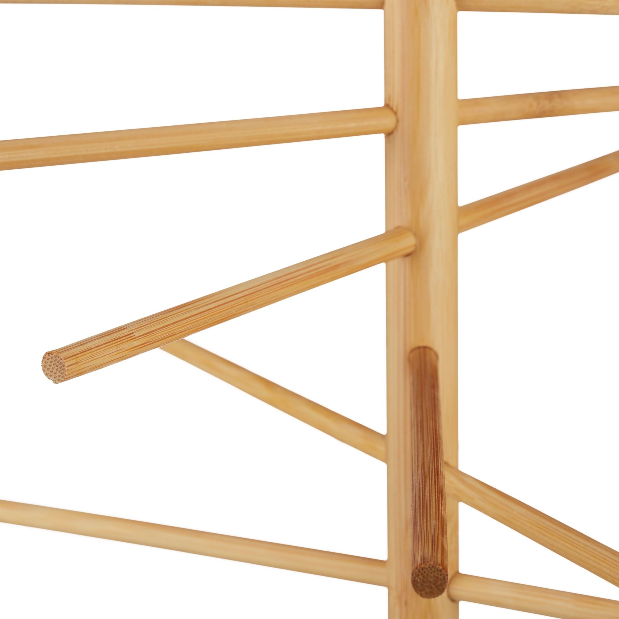 Nudeltrockner Bambus Hellbraun von Relaxdays