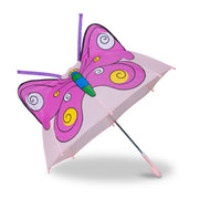 Kinderregenschirm mit 3D Motiv Lila-Pink-Rosa von Relaxdays
