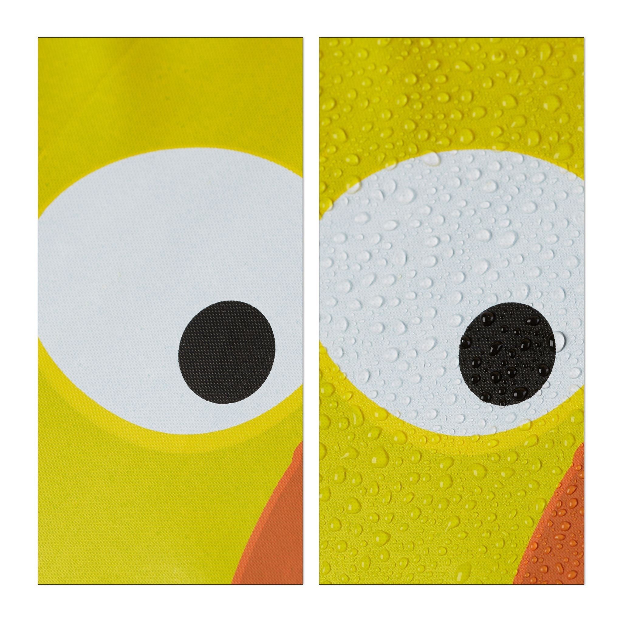 Kinderregenschirm mit 3D Motiv Gelb-Hellblau-Orange von Relaxdays