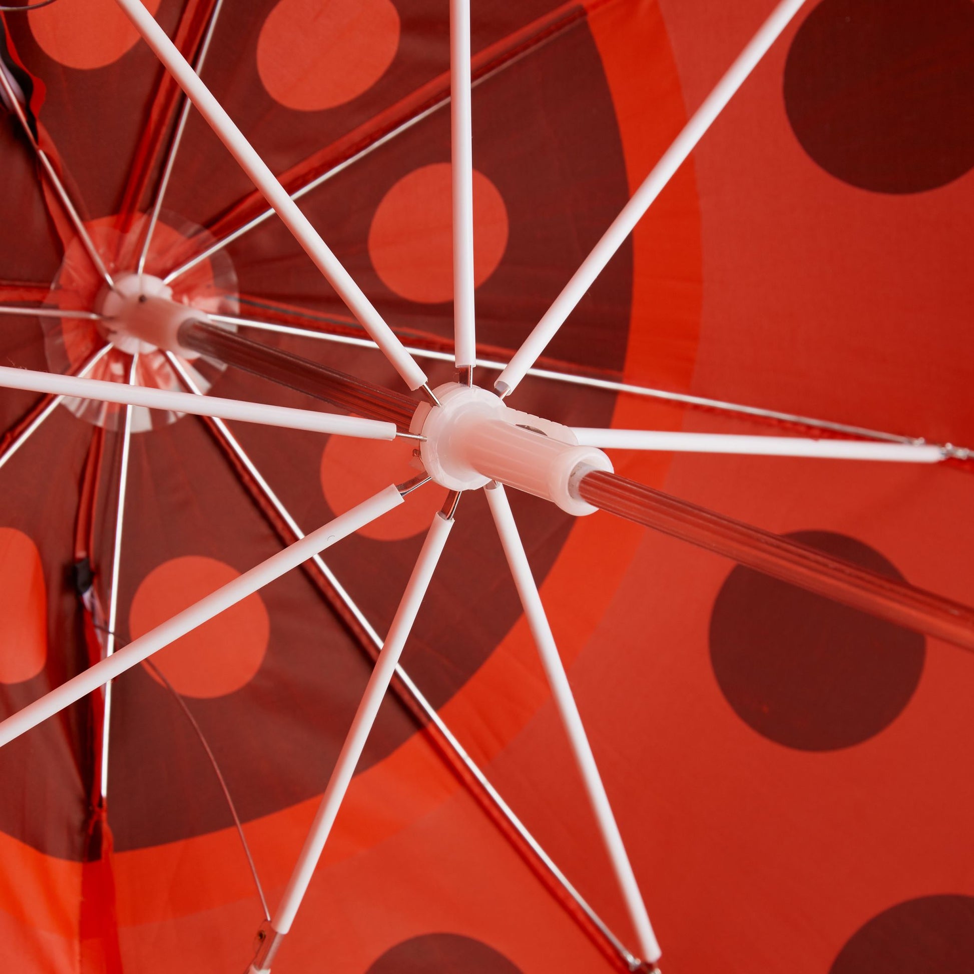 Kinderregenschirm mit 3D Motiv Weiss-Rot-Schwarz von Relaxdays