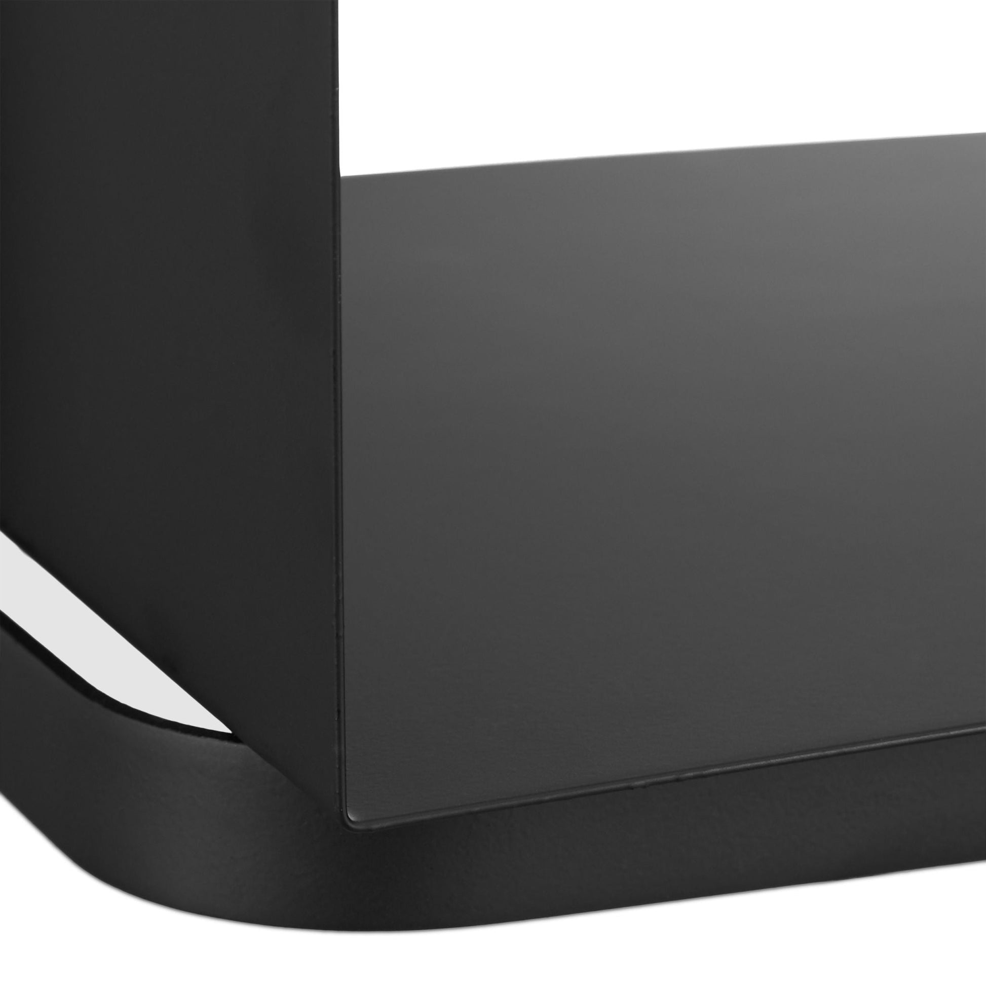 Kaminholzkorb schwarz Schwarz von Relaxdays