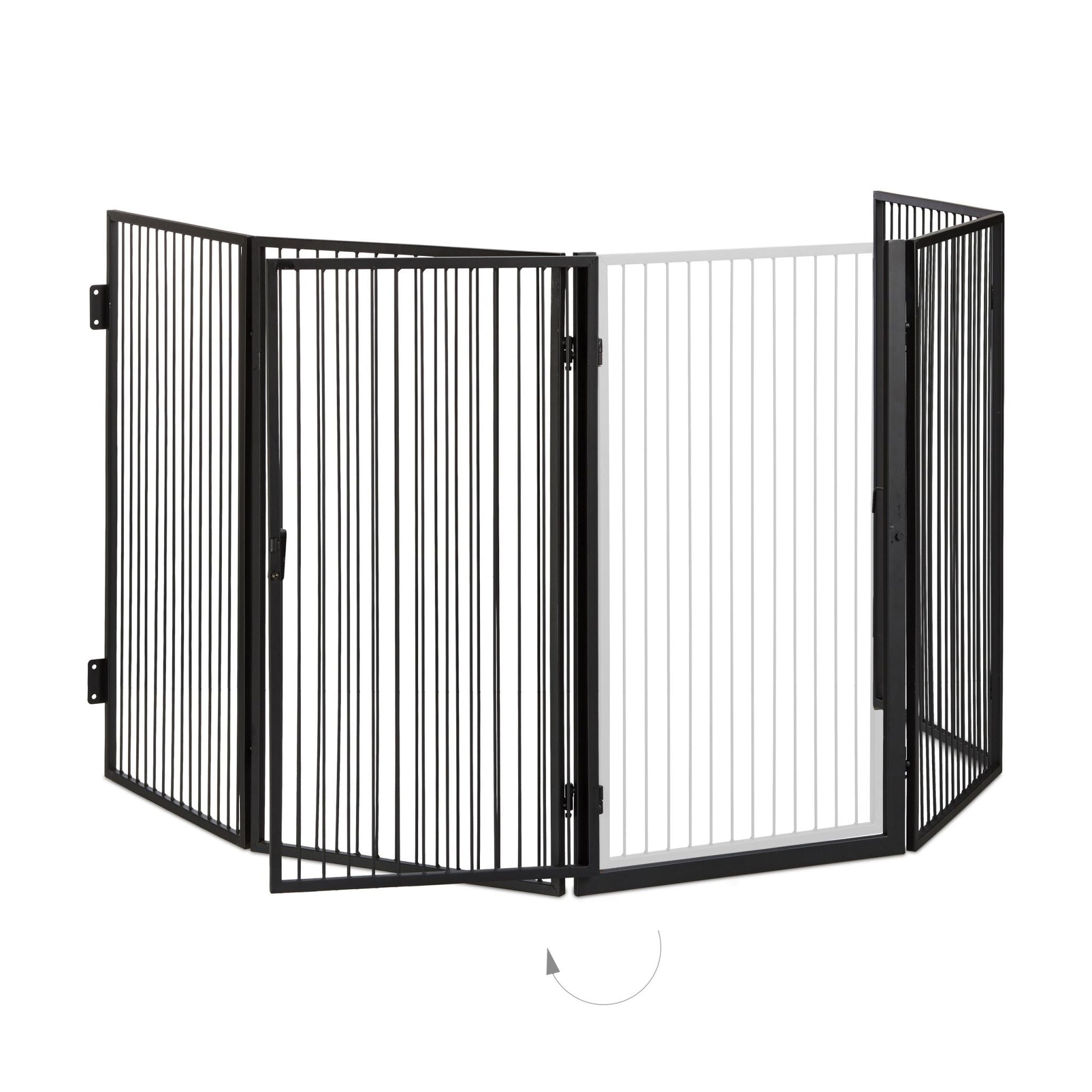 Kaminschutzgitter Metall Schwarz von Relaxdays