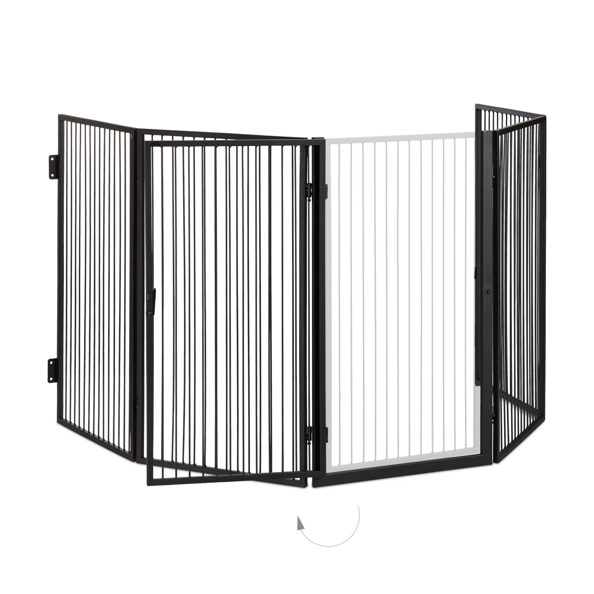 Kaminschutzgitter Metall Schwarz von Relaxdays