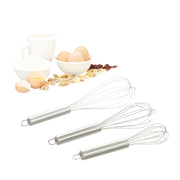 Schneebesen Set Edelstahl Silber von Relaxdays