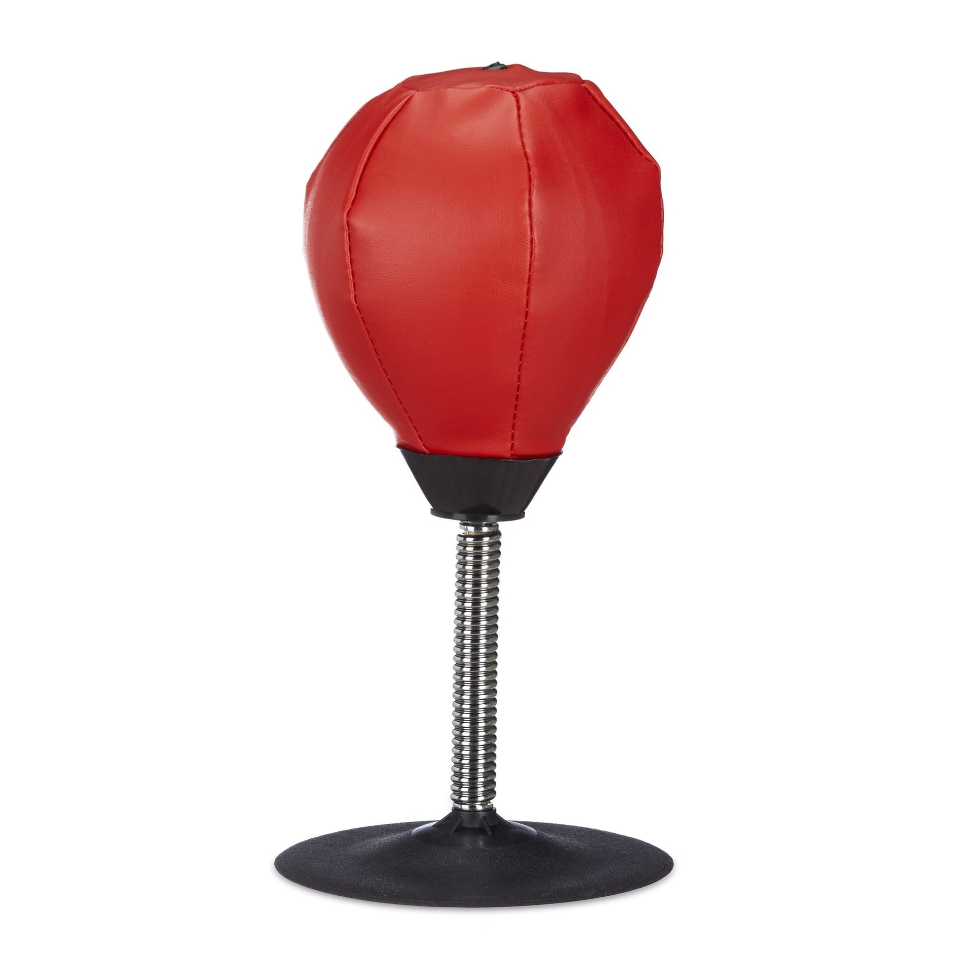 Punchingball Tisch Rot-Schwarz-Silber von Relaxdays