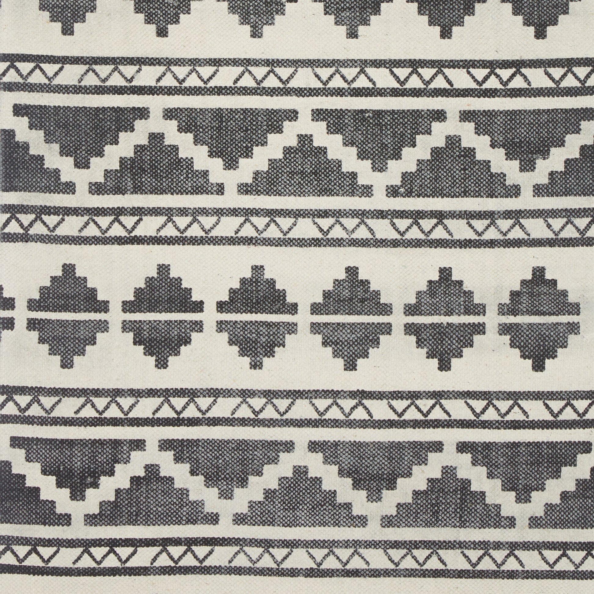 Teppichläufer 60x90cm Anthrazit-Creme von guteszeug.ch