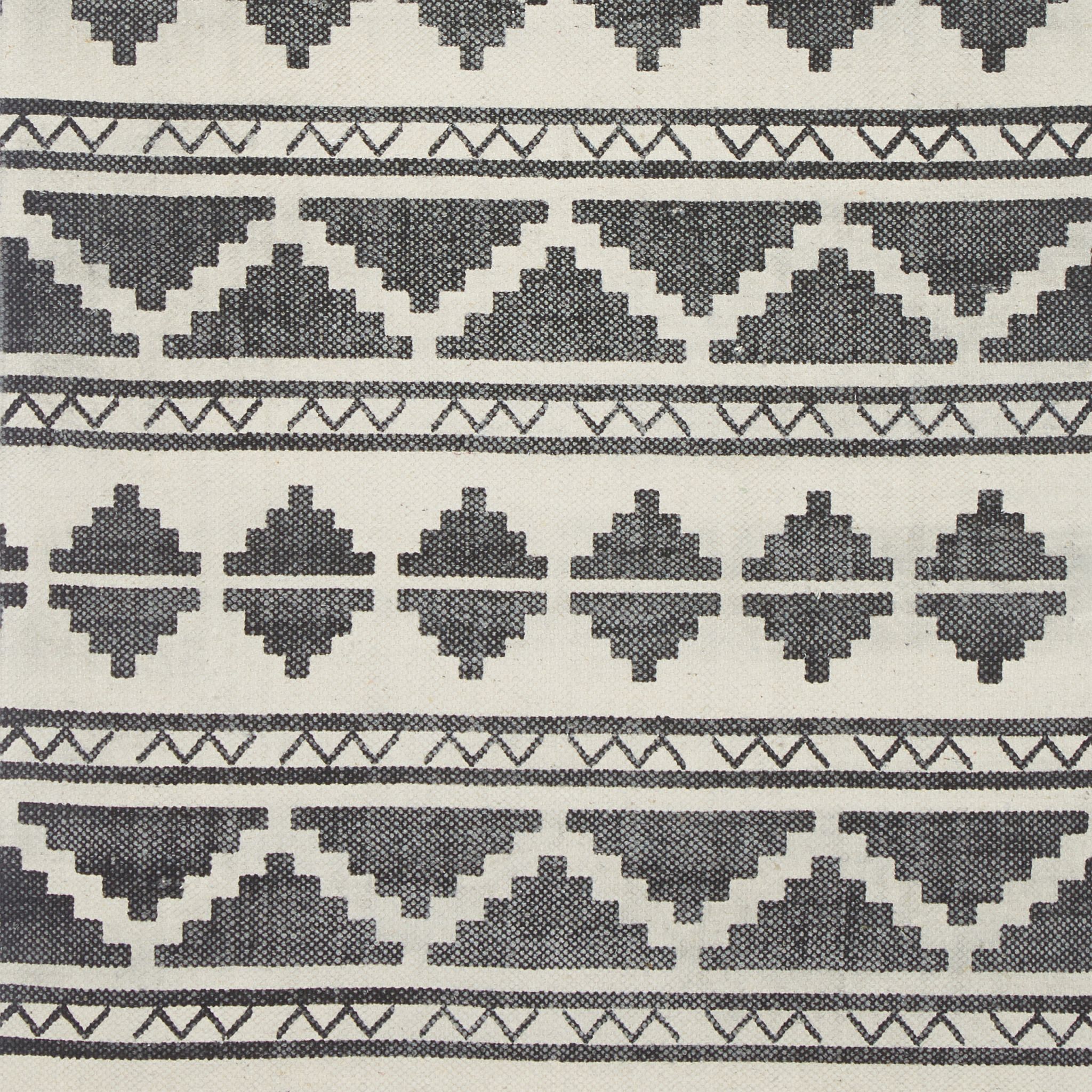 Teppichläufer 60x90cm Anthrazit-Creme von guteszeug.ch