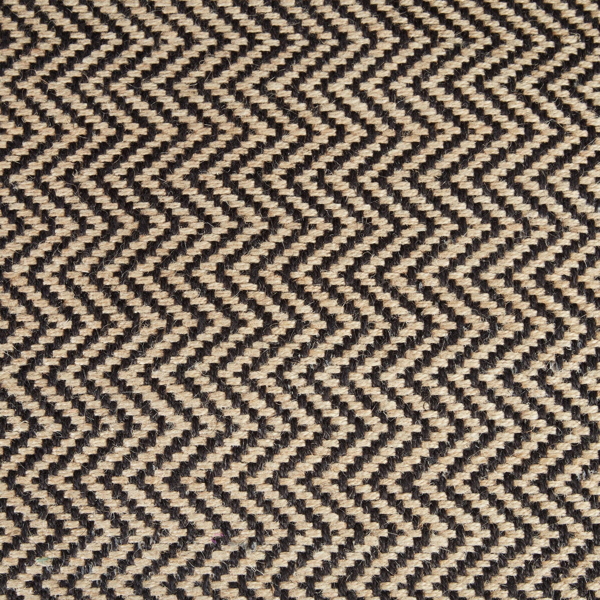 Fussmatte Jute Zickzack Beige-Schwarz von Relaxdays