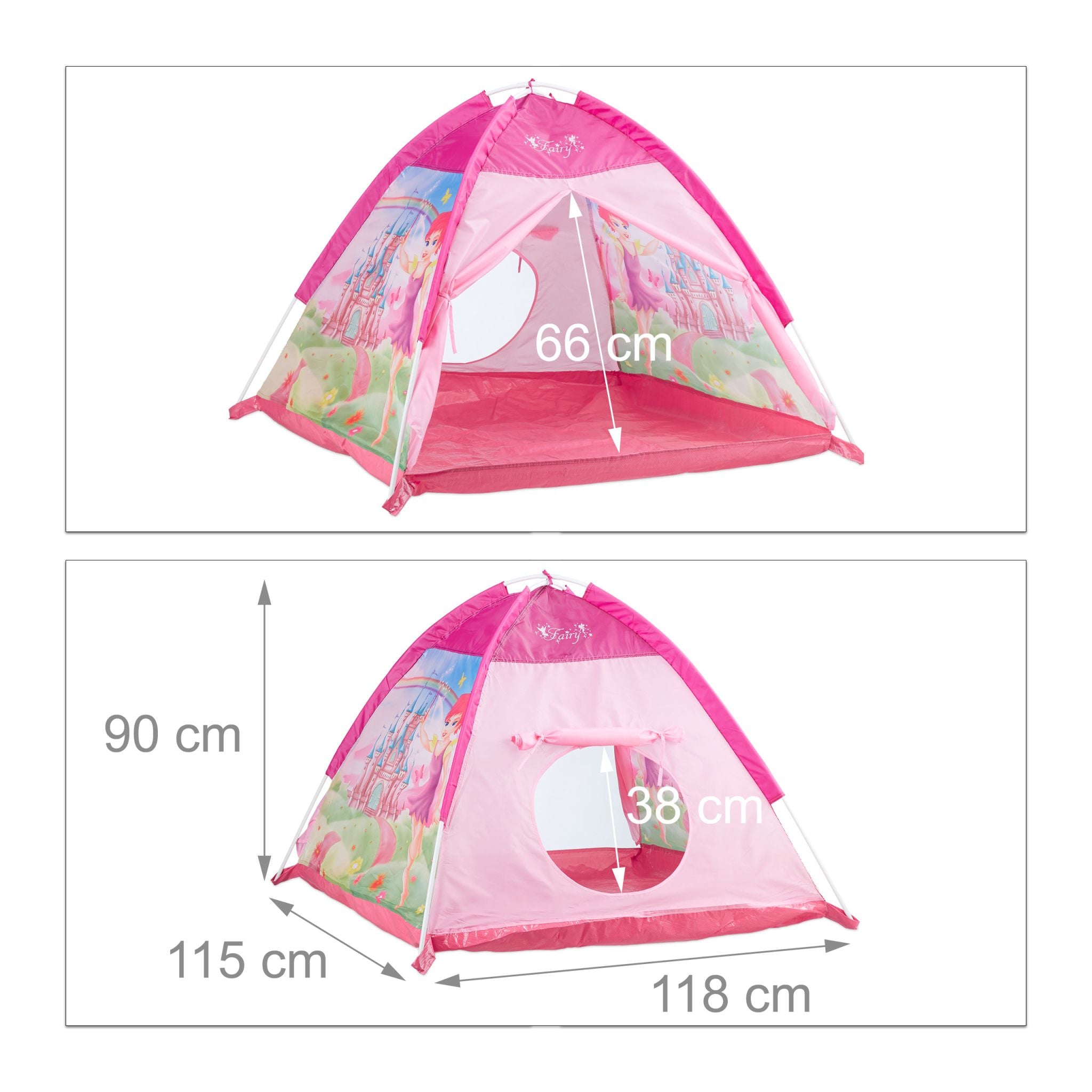 Spielzelt mit Fee Weiss-Pink von guteszeug.ch