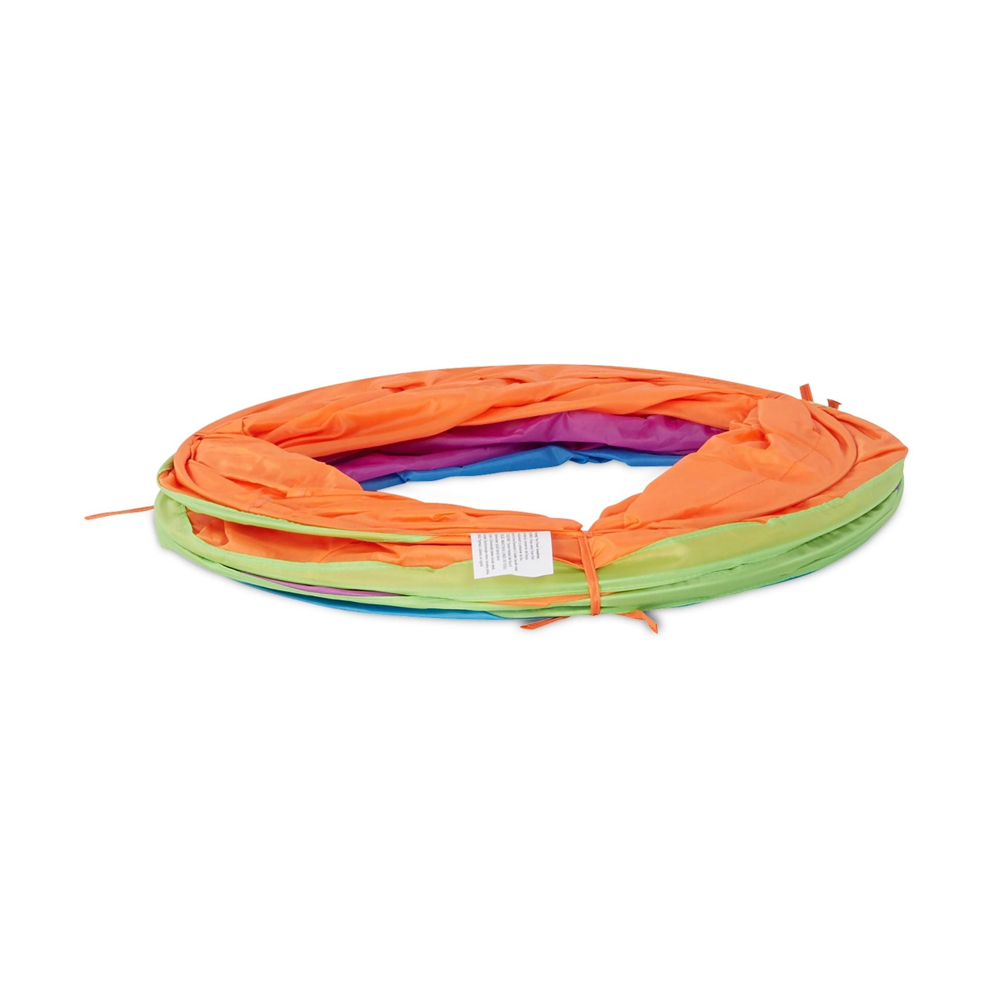 Farbenfroher Spieltunnel für Kinder Blau-Lila-Orange von guteszeug.ch