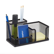 Stiftehalter mit Zettelhalter Schwarz von Relaxdays