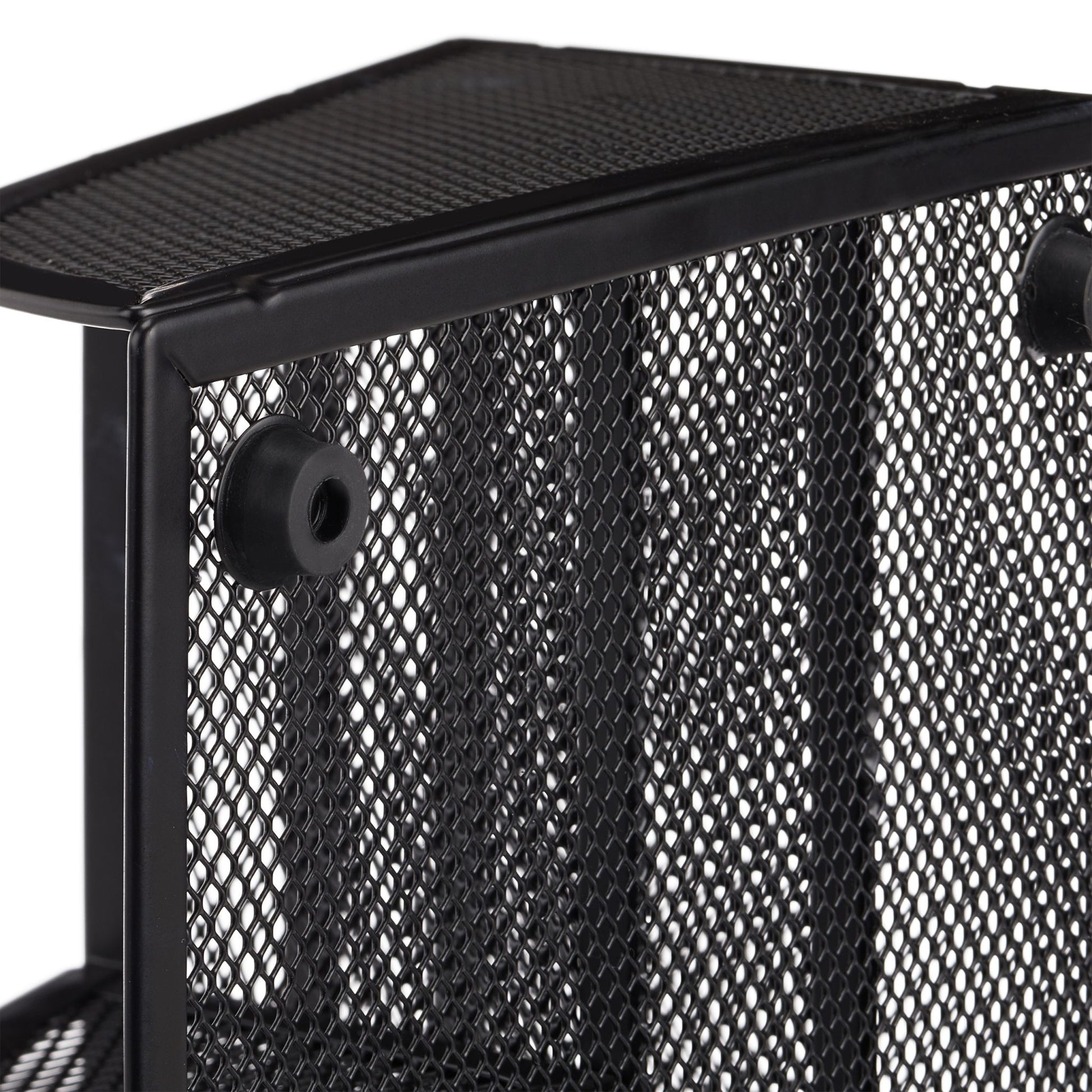Schreibtischorganizer 5 Ablagen Metall Schwarz von Relaxdays