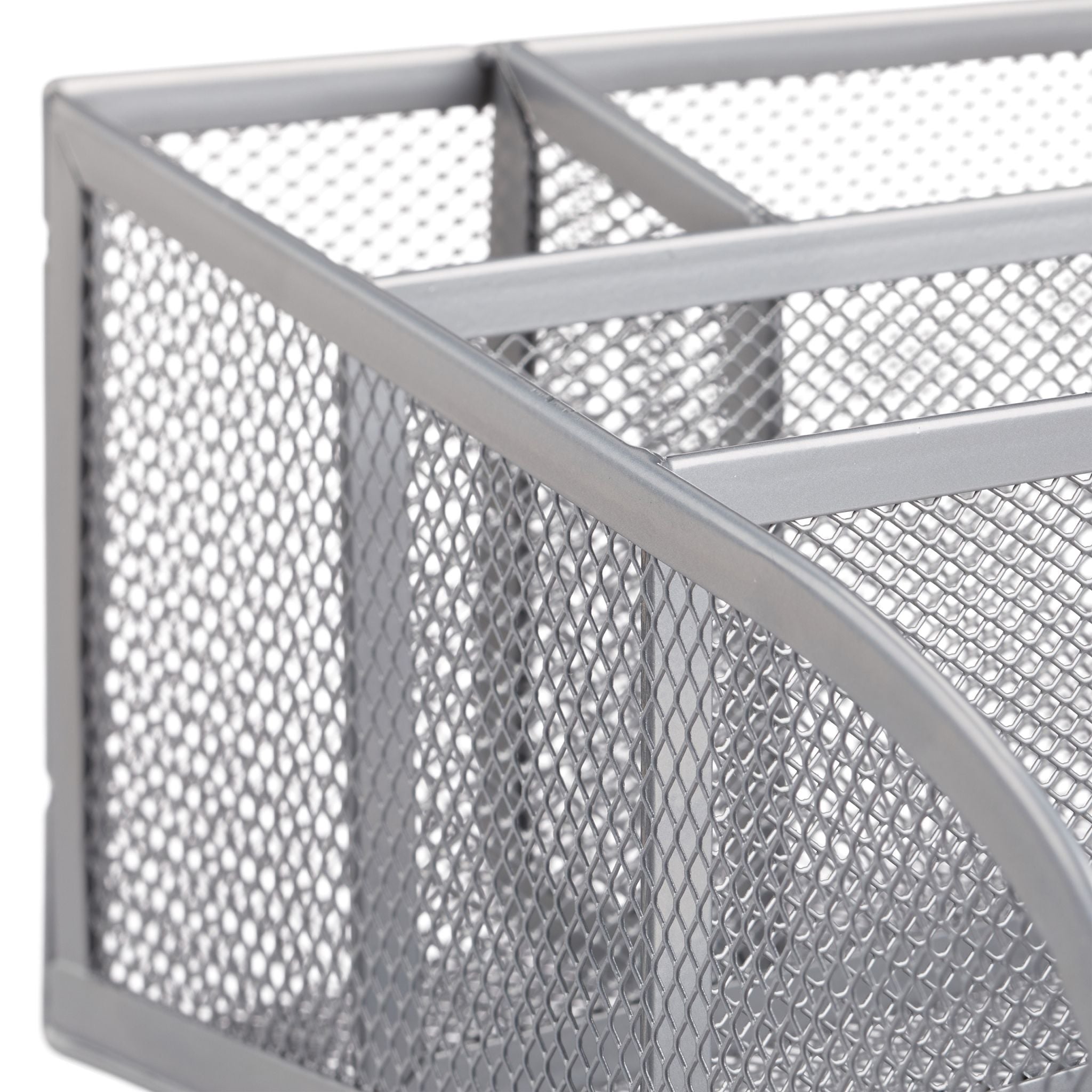 Schreibtischorganizer 5 Ablagen Metall Silber von Relaxdays