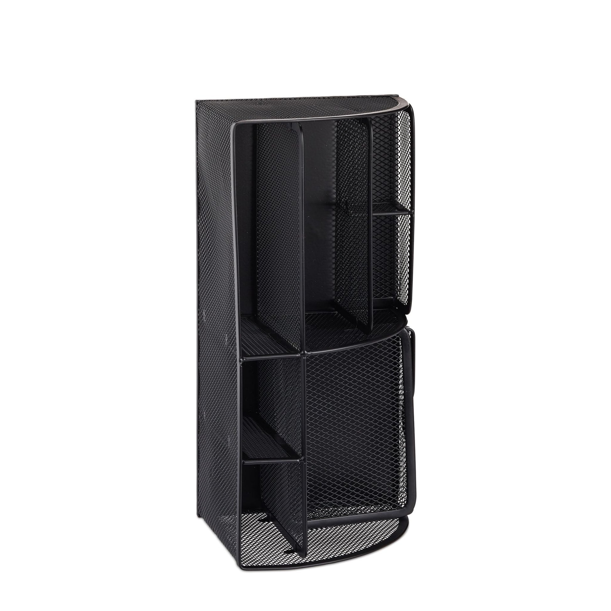 Schreibtischorganizer 6 Ablagen Metall Schwarz von Relaxdays
