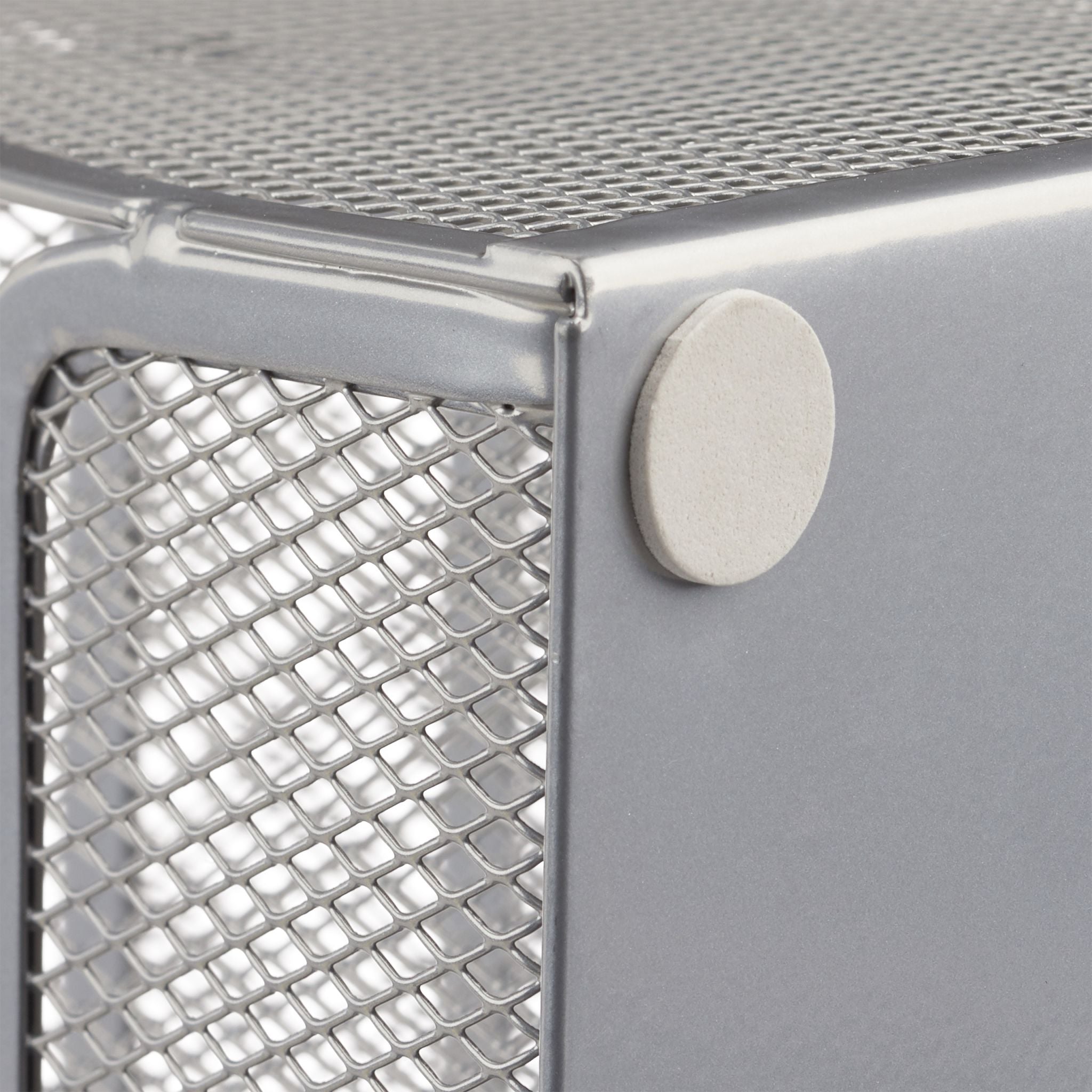 Schreibtischorganizer 6 Ablagen Metall Silber von Relaxdays