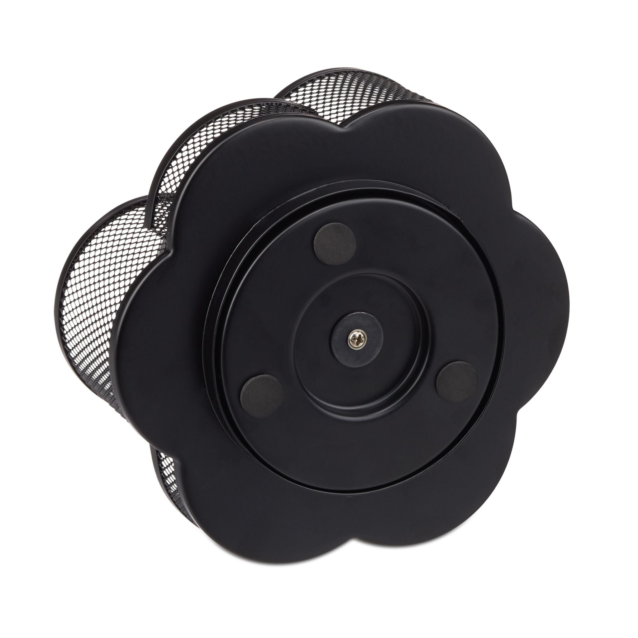 Stifthalter 7 Ablagen Metall Schwarz von Relaxdays