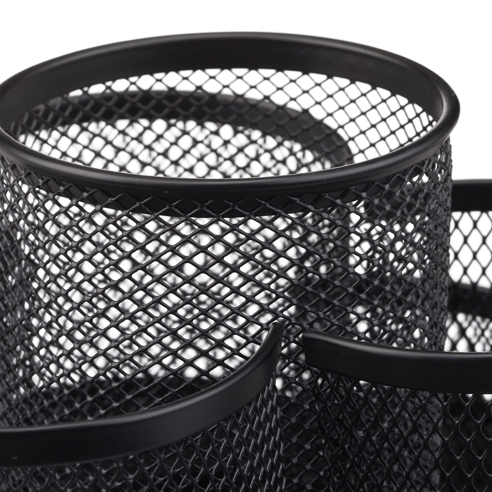 Stifthalter 7 Ablagen Metall Schwarz von Relaxdays