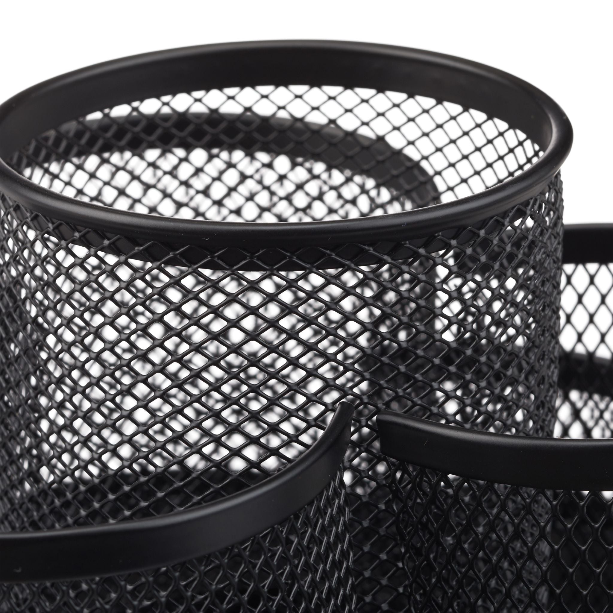 Stifthalter 7 Ablagen Metall Schwarz von Relaxdays