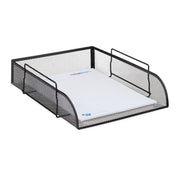 Dokumentenablage stapelbar Schwarz von Relaxdays