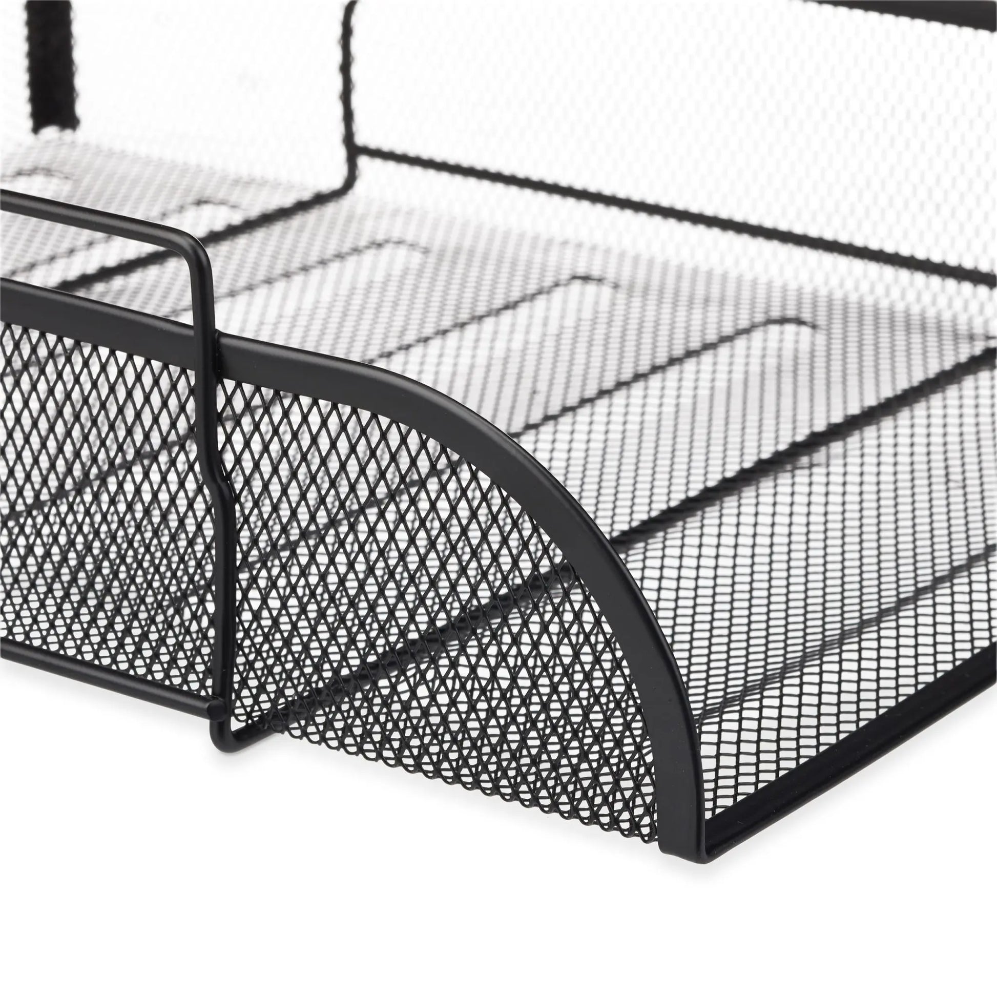 Dokumentenablage stapelbar Schwarz von Relaxdays