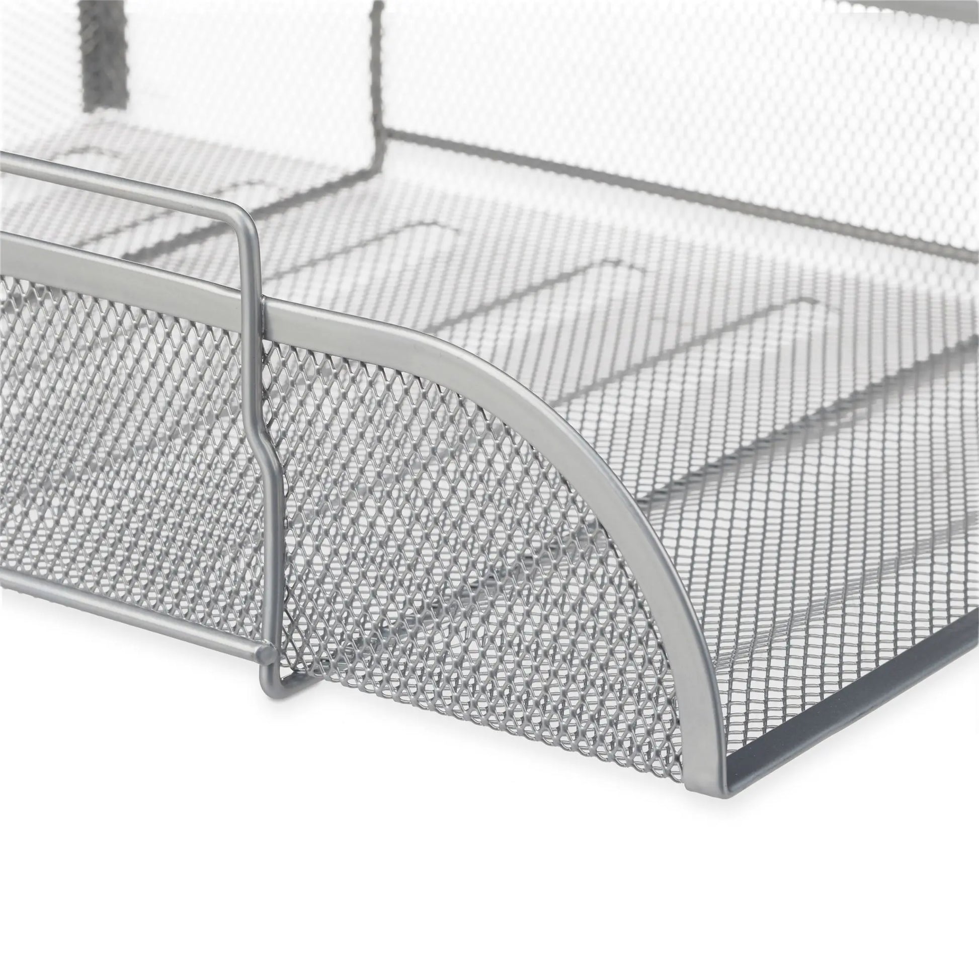 Dokumentenablage stapelbar Silber von Relaxdays