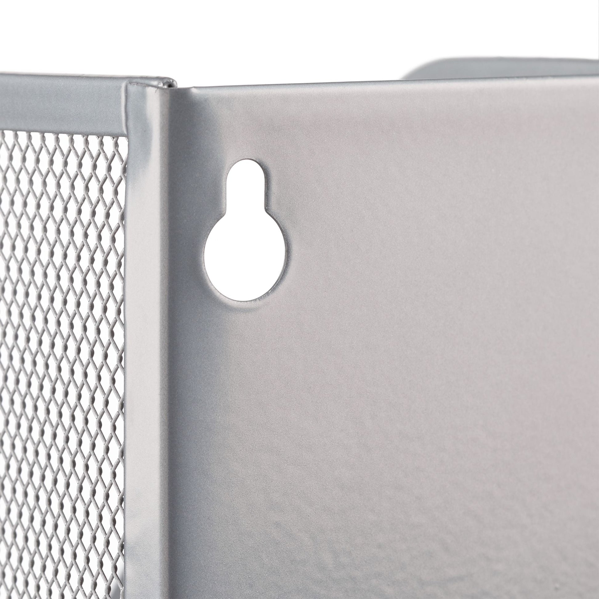 Stehsammler Metallgeflecht Silber von Relaxdays